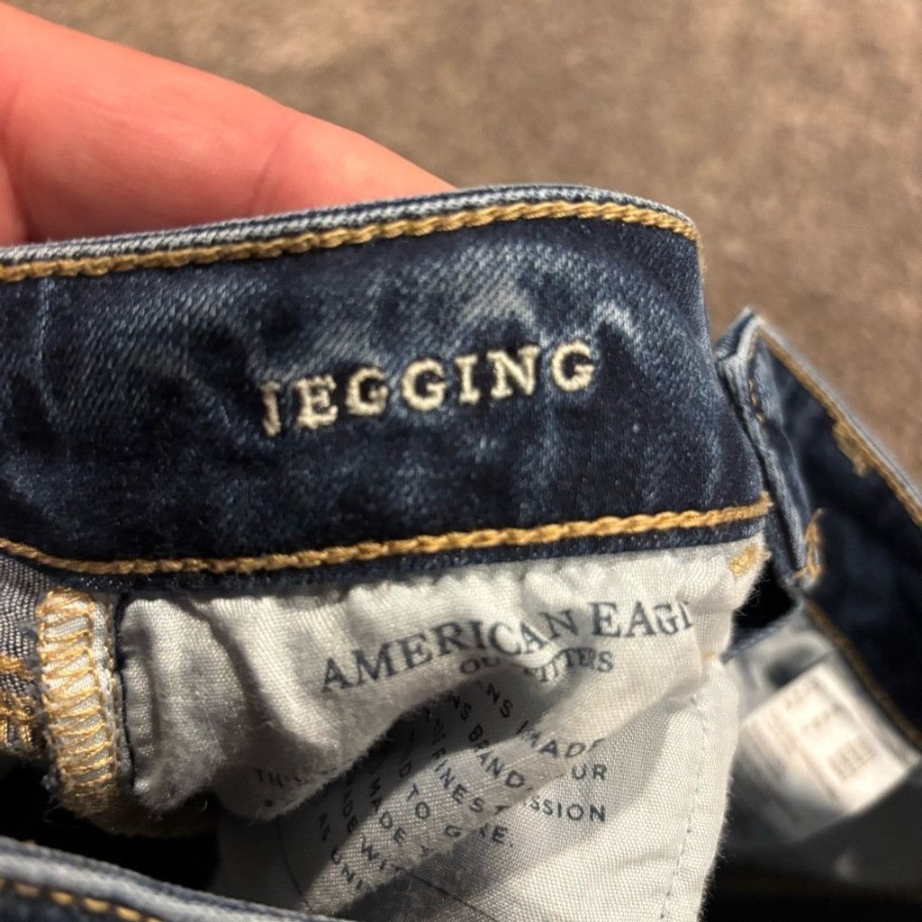 American Eagle Outfitters American Eagle Outfitters Classic Blue Jegging Jeans Size 24" / US 00 / IT 34 - 4 Thumbnail