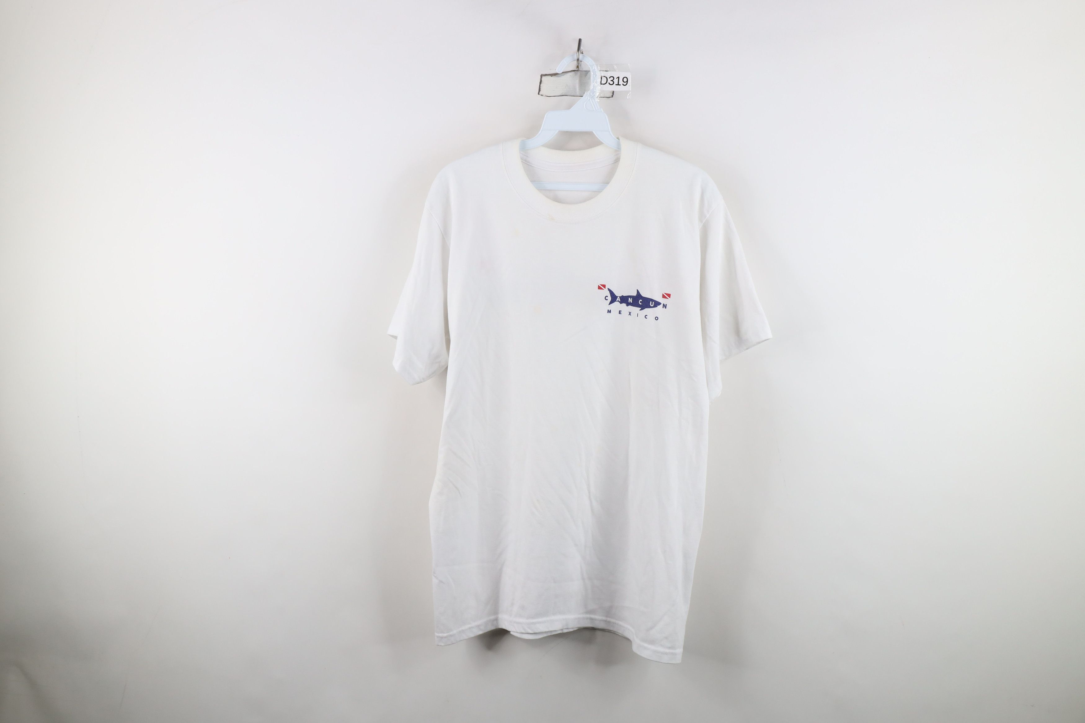 Vintage Vintage Y2K Streetwear Cancun Mexico Shark T-Shirt White Size US M / EU 48-50 / 2 - 1 Thumbnail