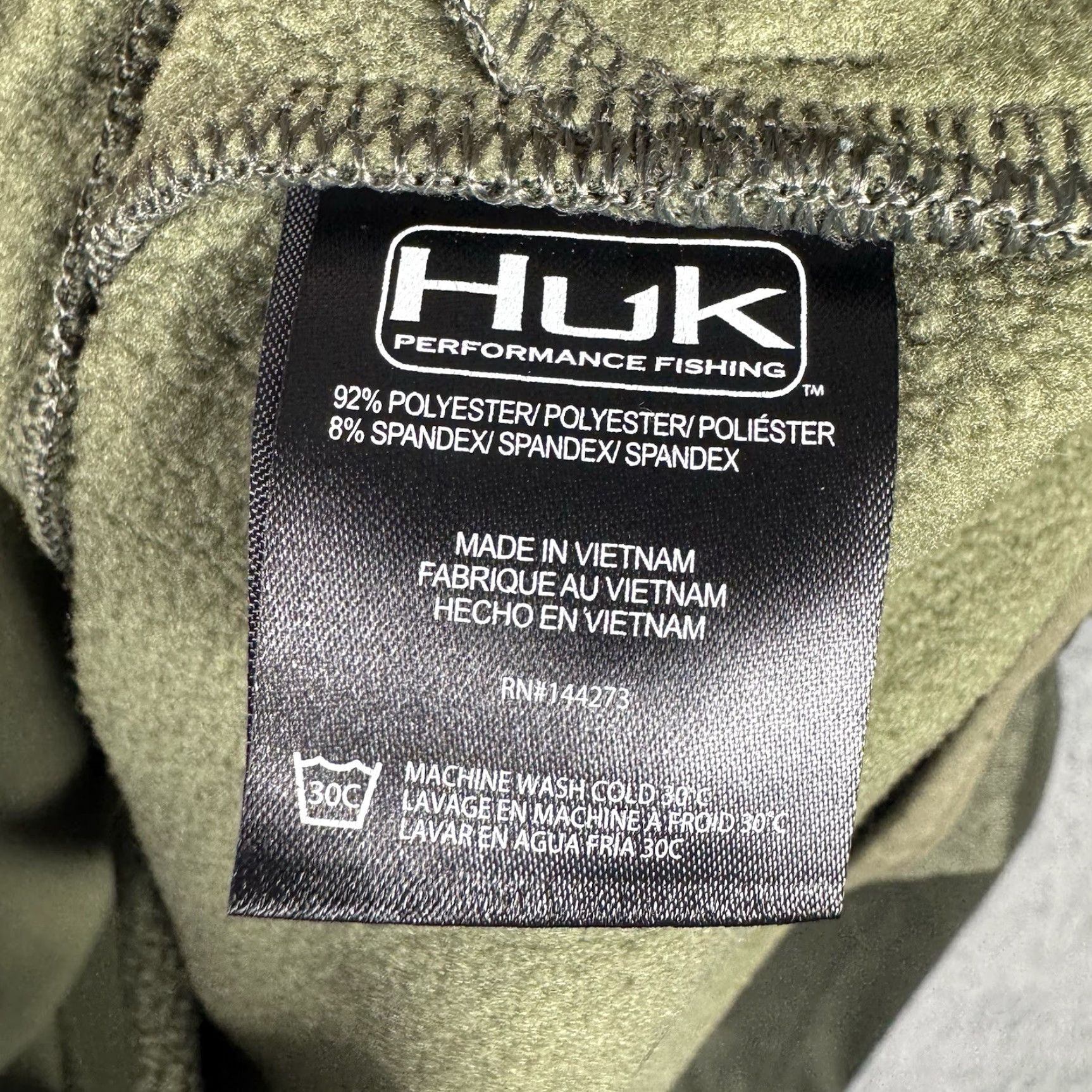 Vintage Huk Hoodie Mens M Fin Performance Fishing Fleece Sweatshirt Outdoor Hunt Tech Shirt Size US M / EU 48-50 / 2 - 7 Thumbnail