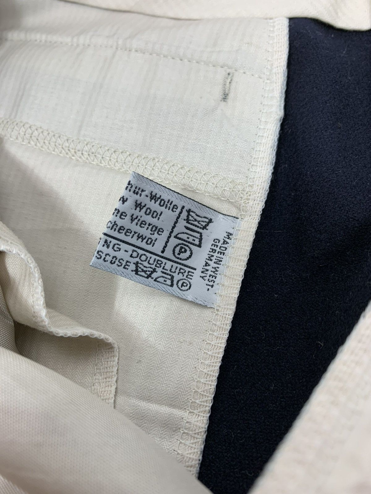 Burberry Vintage Burberrys Men's Navy Wool Trousers West Germany Size US 32 / EU 48 - 14 Thumbnail