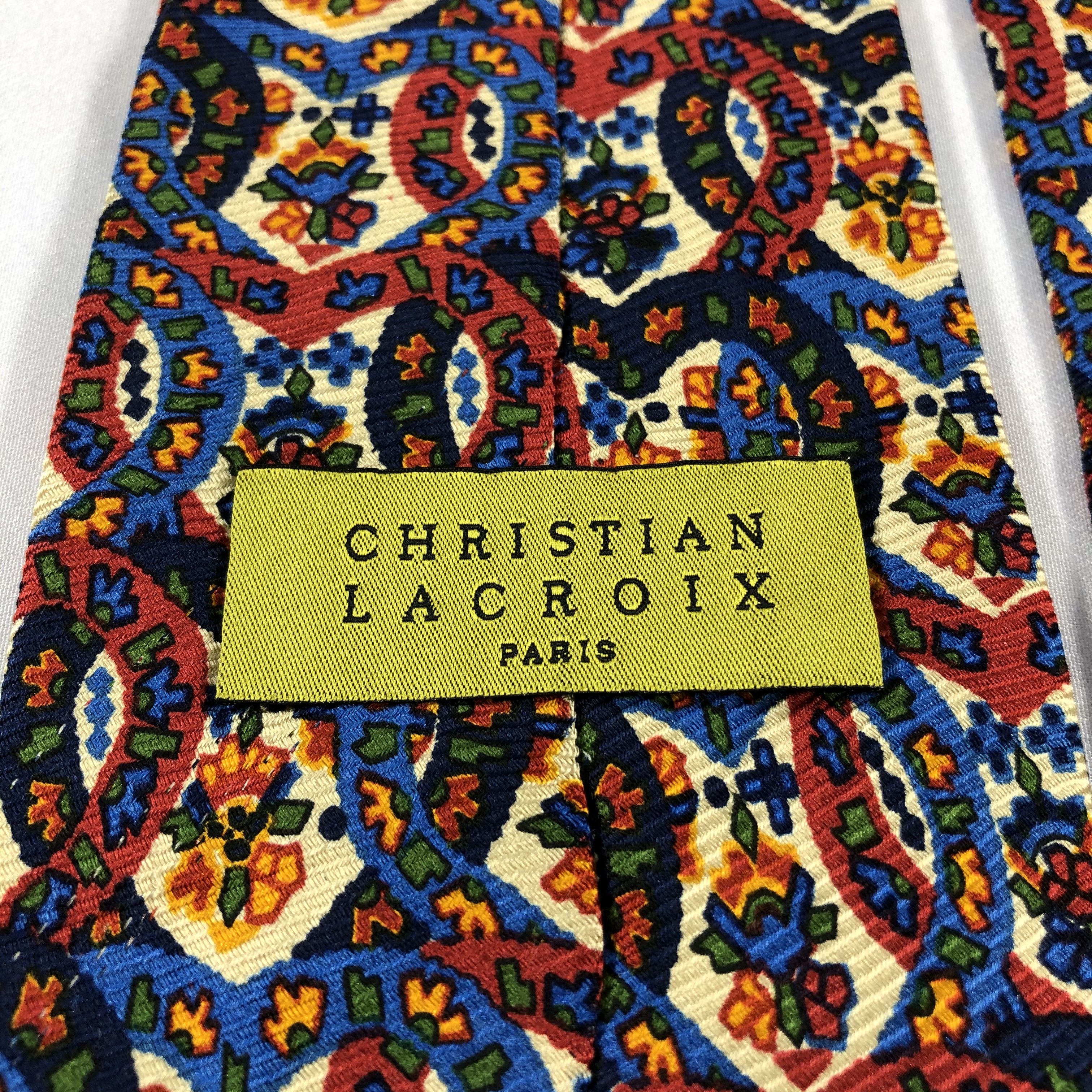 Christian Lacroix Homme × Vintage Christian Lacroix Silk Neck Ties T85 Size ONE SIZE - 3 Thumbnail