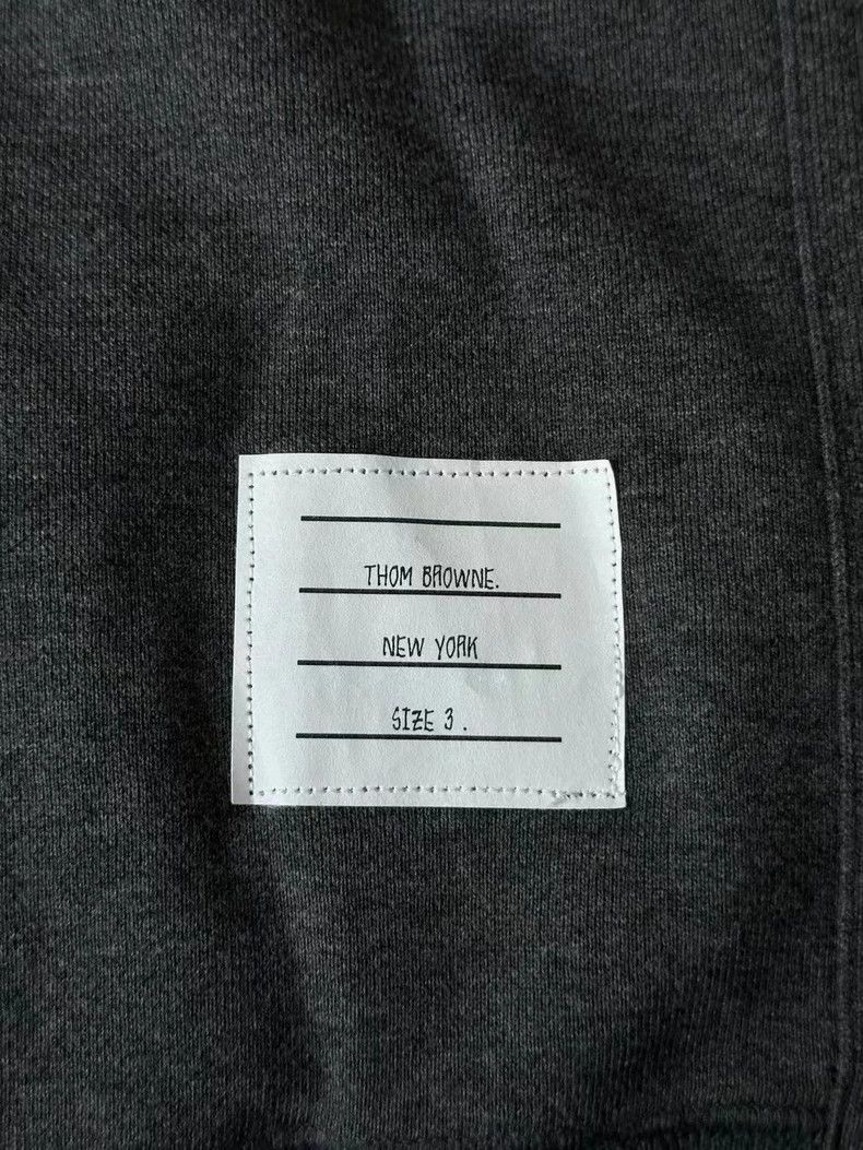 Thom Browne Thom browne Dark gray knitted sweatshirt 2503-Nextarrow Size US L / EU 52-54 / 3 - 3 Thumbnail