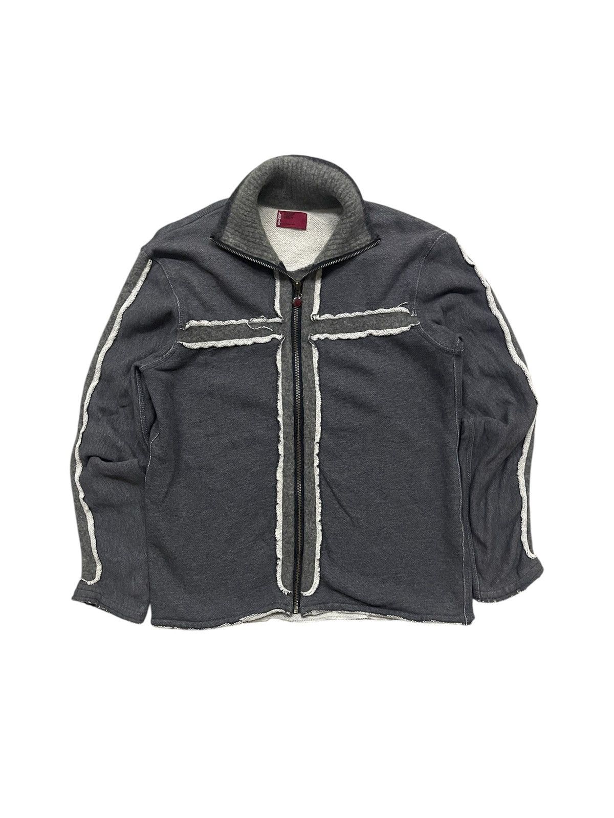 Levi's 2000s LEVIS RED TAB COTTON ,WOOL CROSS ZIPPER SWEATER Size US M / EU 48-50 / 2 - 1 Thumbnail