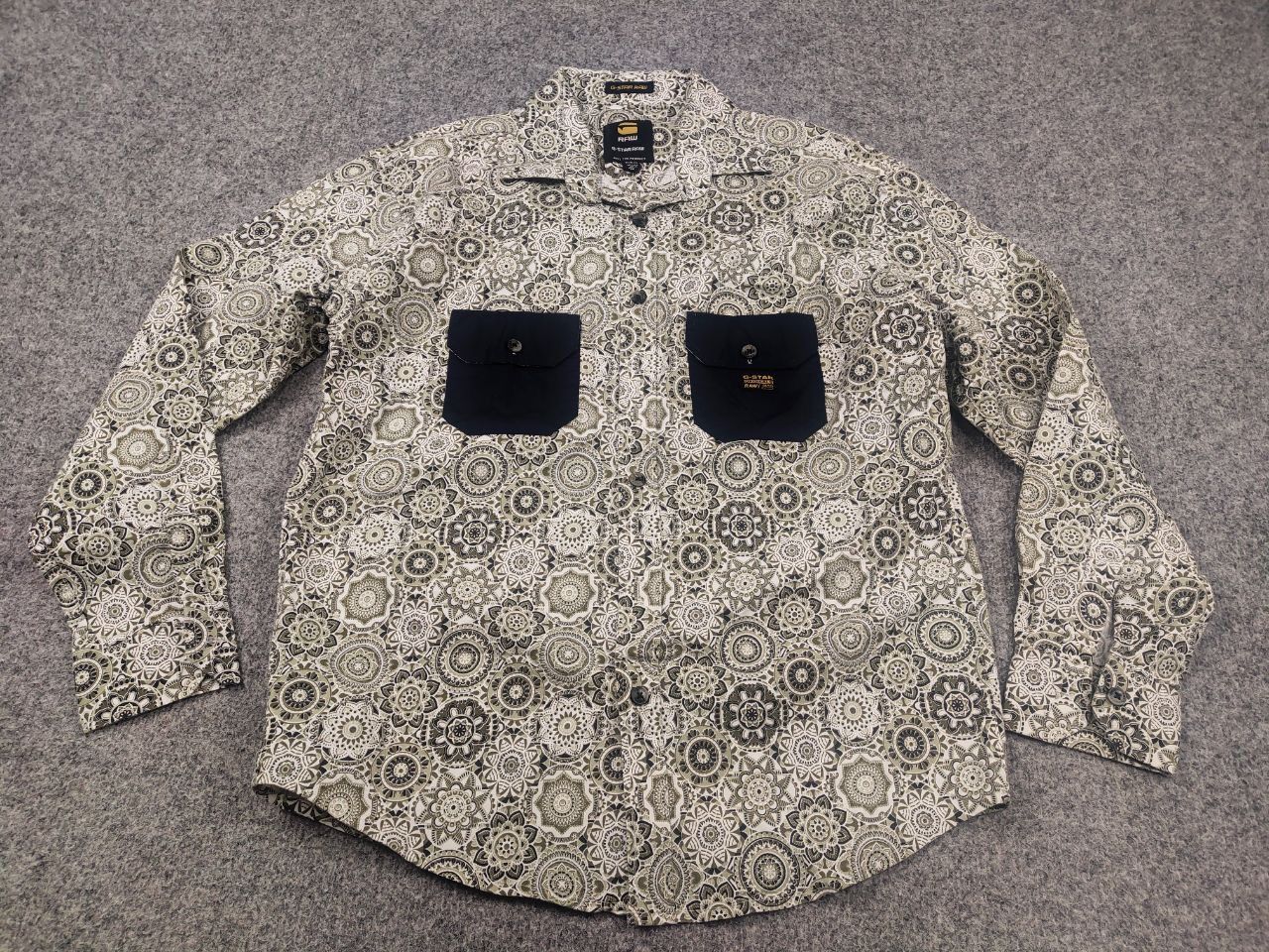 G-Star Vintage G-Star shirt pattern contrasting pockets Long sleeve Size US L / EU 52-54 / 3 - 3 Thumbnail