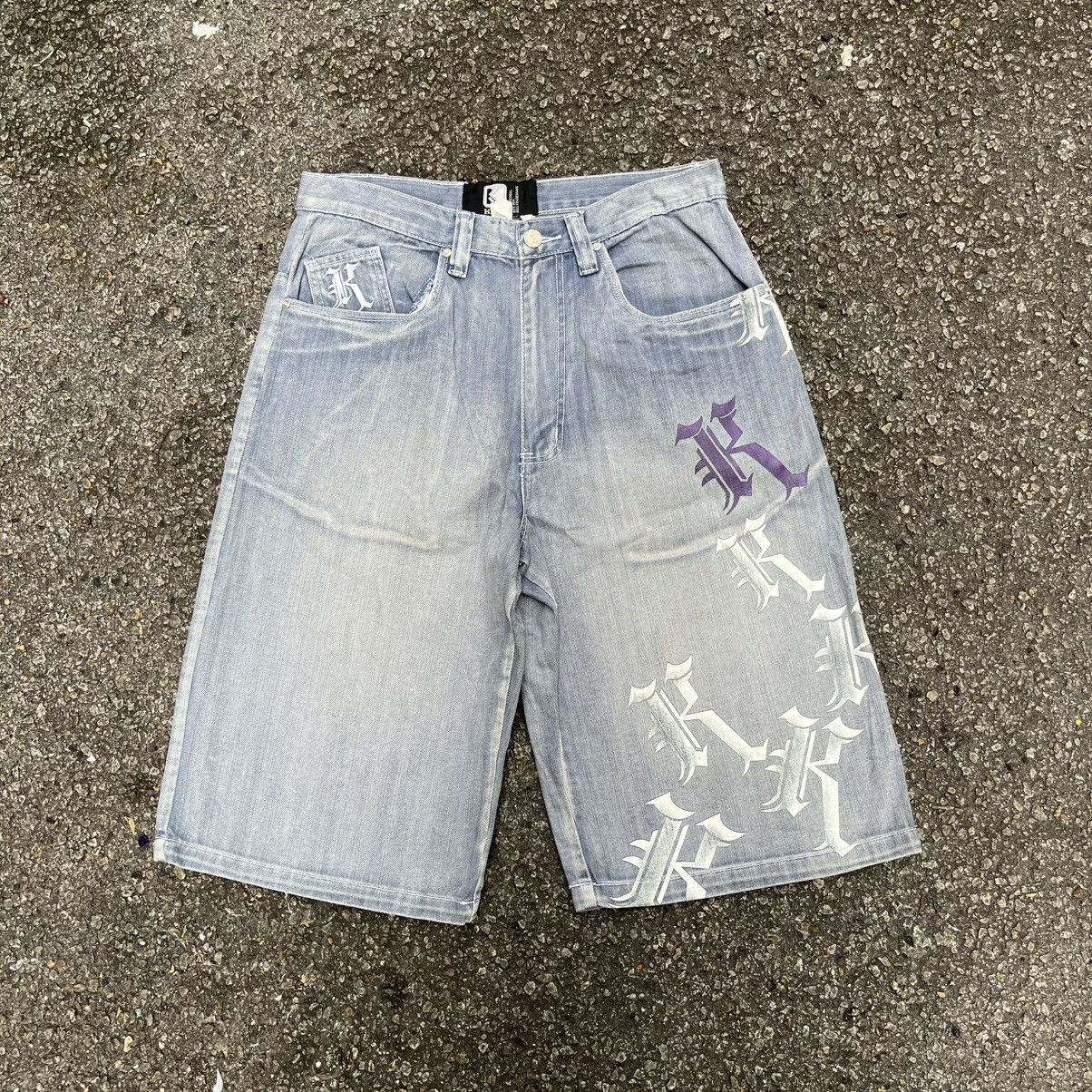 Karl Kani Jorts Y2K Baggy Jeans Short Pants Skater Jnco Styled Size US 32 / EU 48 - 1 Thumbnail