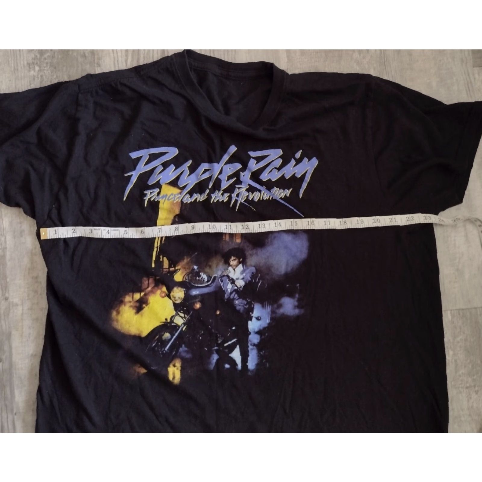 Prince Prince Prince Estate Black Revolution Motorcycle T-Shirt Men 2XL Size X2L Black Cotton Knit Solid Short Sleeve Crew Neck Graphic Print Regular Size US XXL / EU 58 / 5 - 4 Thumbnail