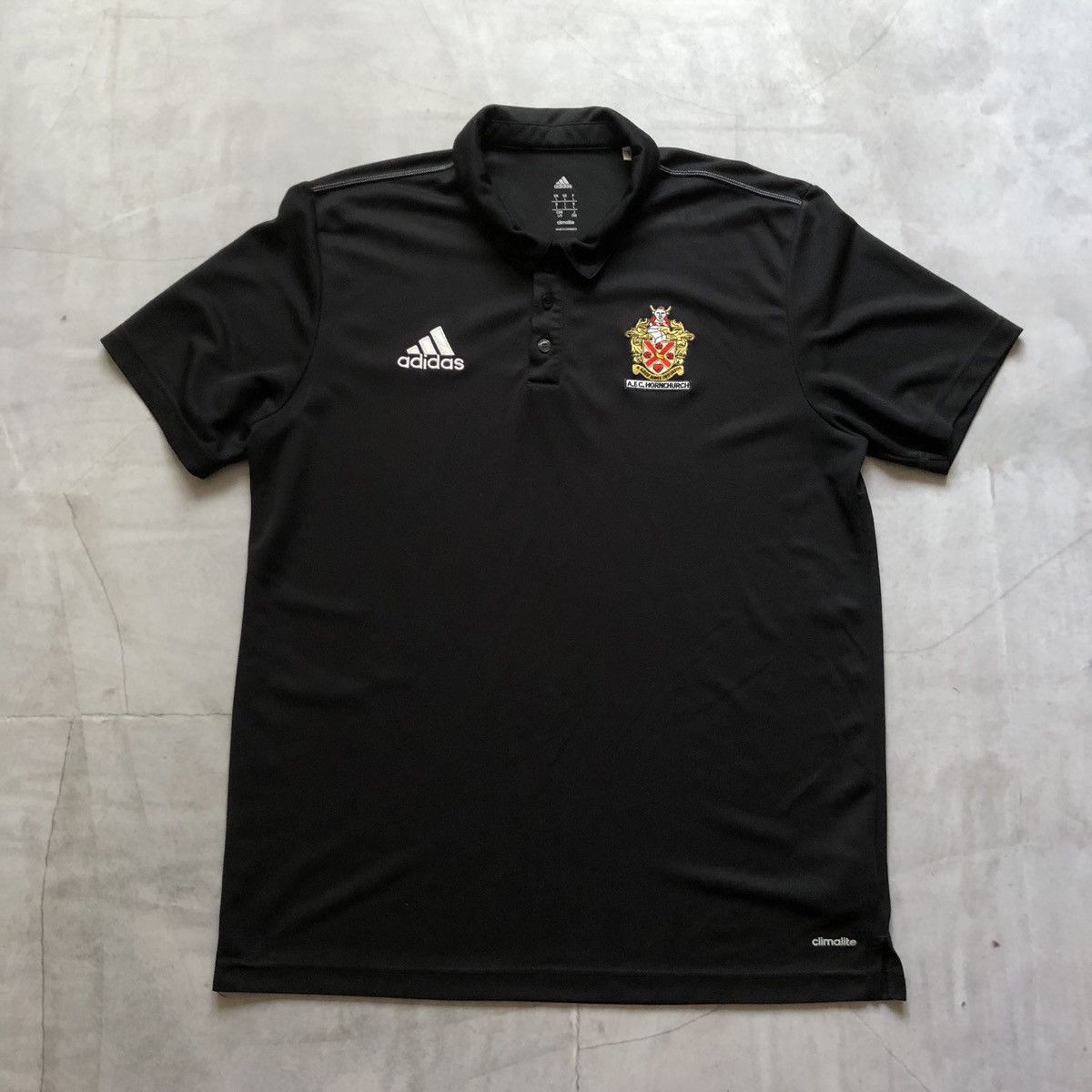 Adidas × Vintage Adidas Hornchurch Polo T Shirt Football jersey Y2K style Size US L / EU 52-54 / 3 - 1 Thumbnail