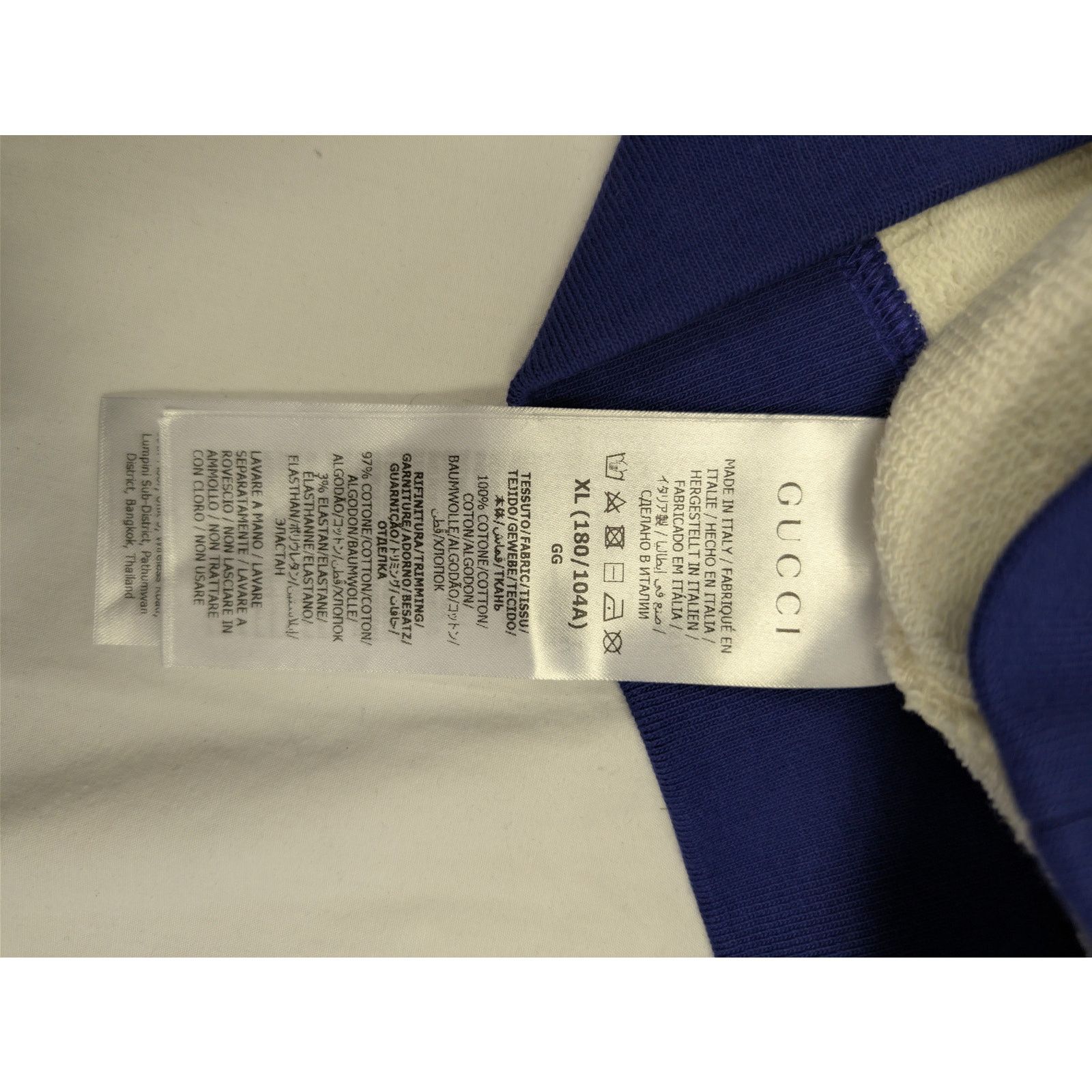 Gucci o1rshd1 Medium Felted Cotton Jersey Long Sleeve Sweatshirt Size US XL / EU 56 / 4 - 15 Thumbnail