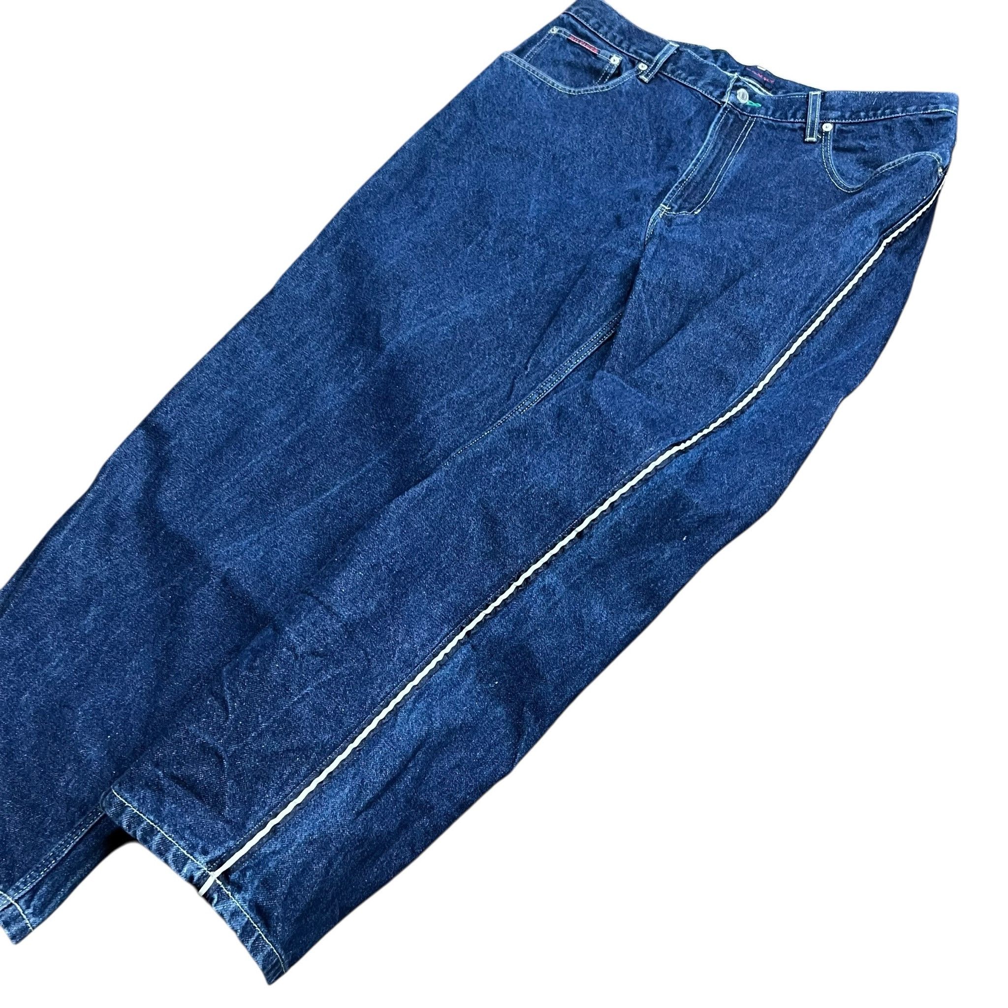 Tommy Hilfiger Vintage Tommy Hilfiger Side Stripe Relaxed Denim Jeans Size US 36 / EU 52 - 6 Thumbnail