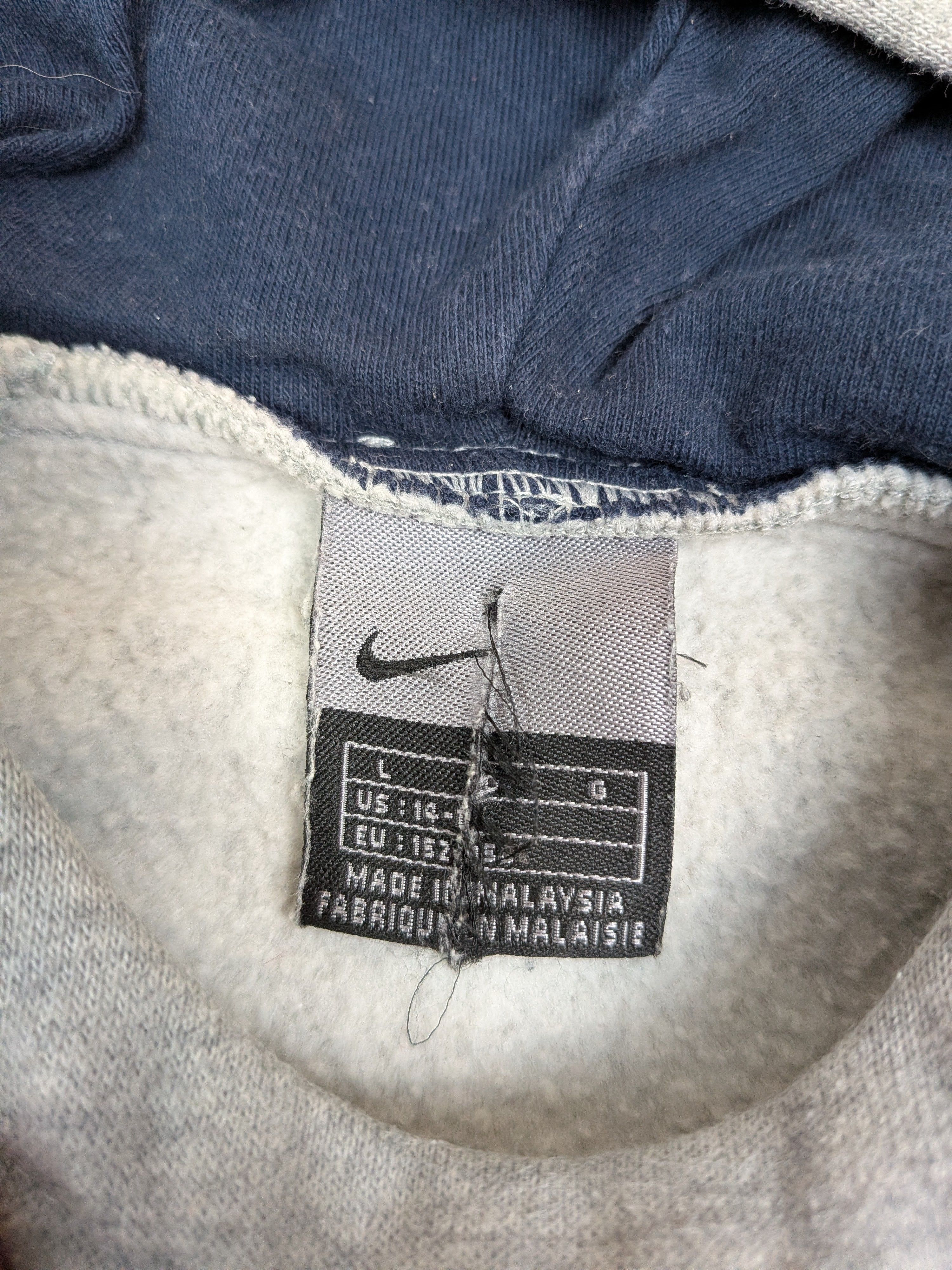 Nike Nike Rare Vintage Y2K Grey Hoodie Big Spellout Size XS/S Size US XS / EU 42 / 0 - 9 Thumbnail