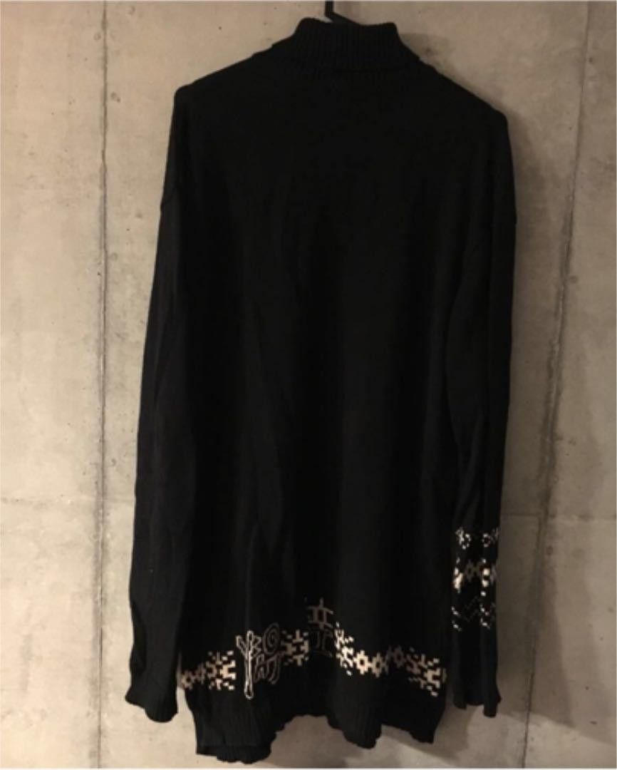 Yohji Yamamoto yohji yamamoto pour homme 16-17aw neck embroidery knit Size US M / EU 48-50 / 2 - 2 Thumbnail