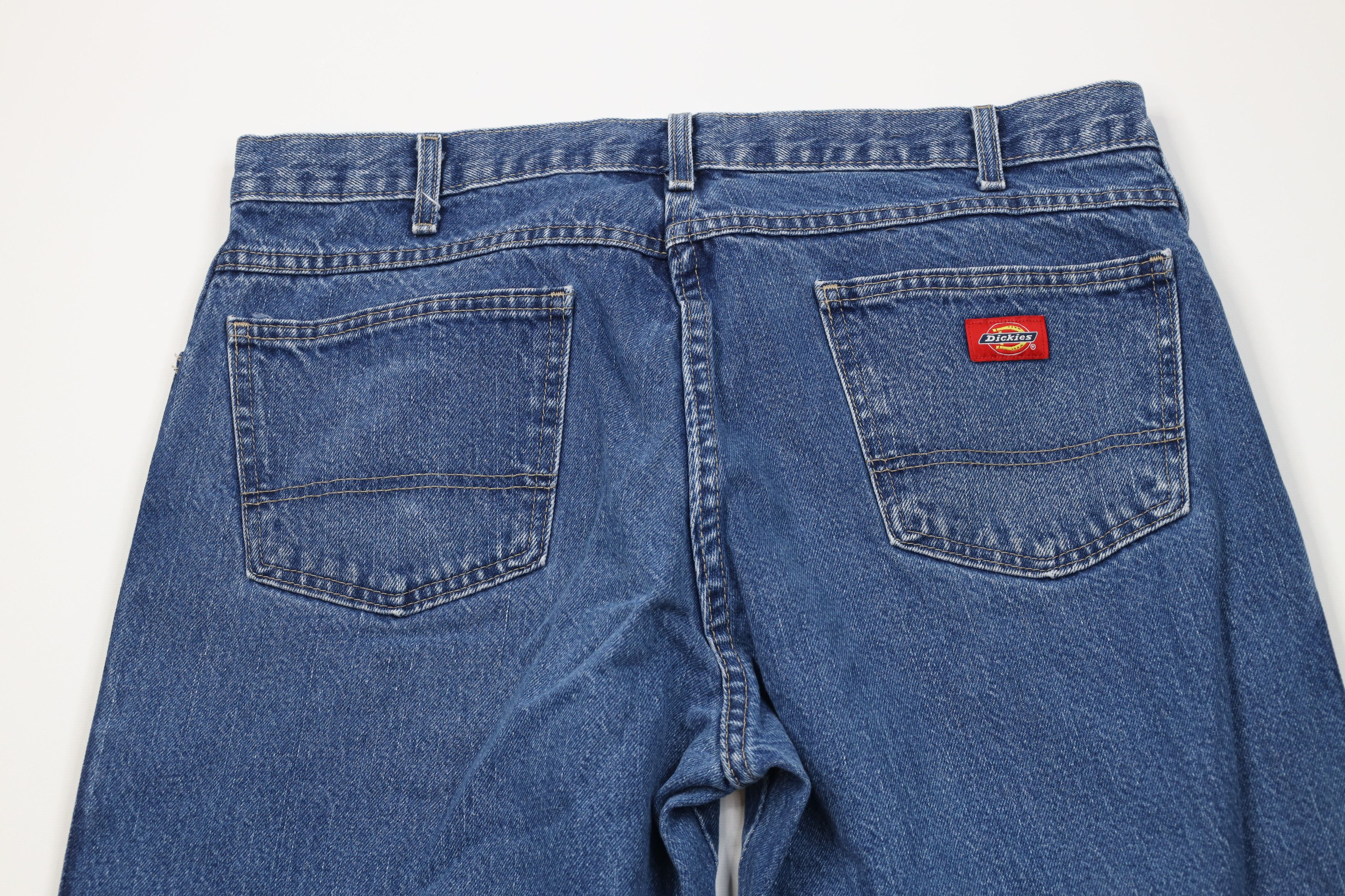 Dickies Vintage Y2K Dickies Wide Leg Denim Jeans Blue Workwear Size US 36 / EU 52 - 10 Thumbnail