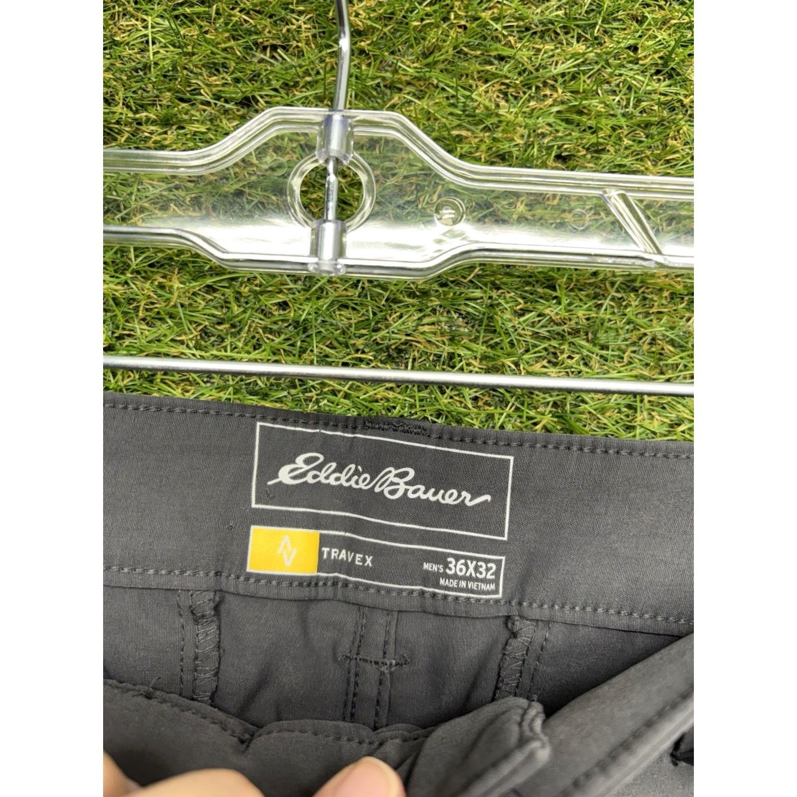 Eddie Bauer Eddie Bauer Travex Pants Mens 36x32 Chino Hiking Outdoor Casual Regular Gray Nylon Spandex 5-Pocket Straight Front Size US 36 / EU 52 - 6 Thumbnail