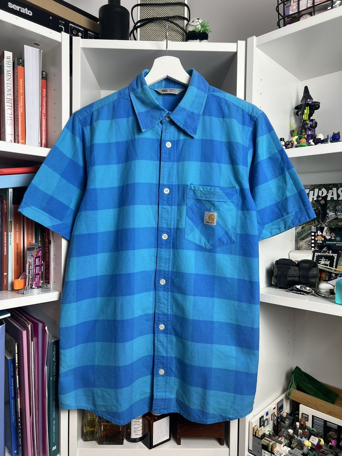 Carhartt × Vintage Vintage y2k Carhartt baggy checked shirt M skate surf 90s Size US M / EU 48-50 / 2 - 1 Thumbnail