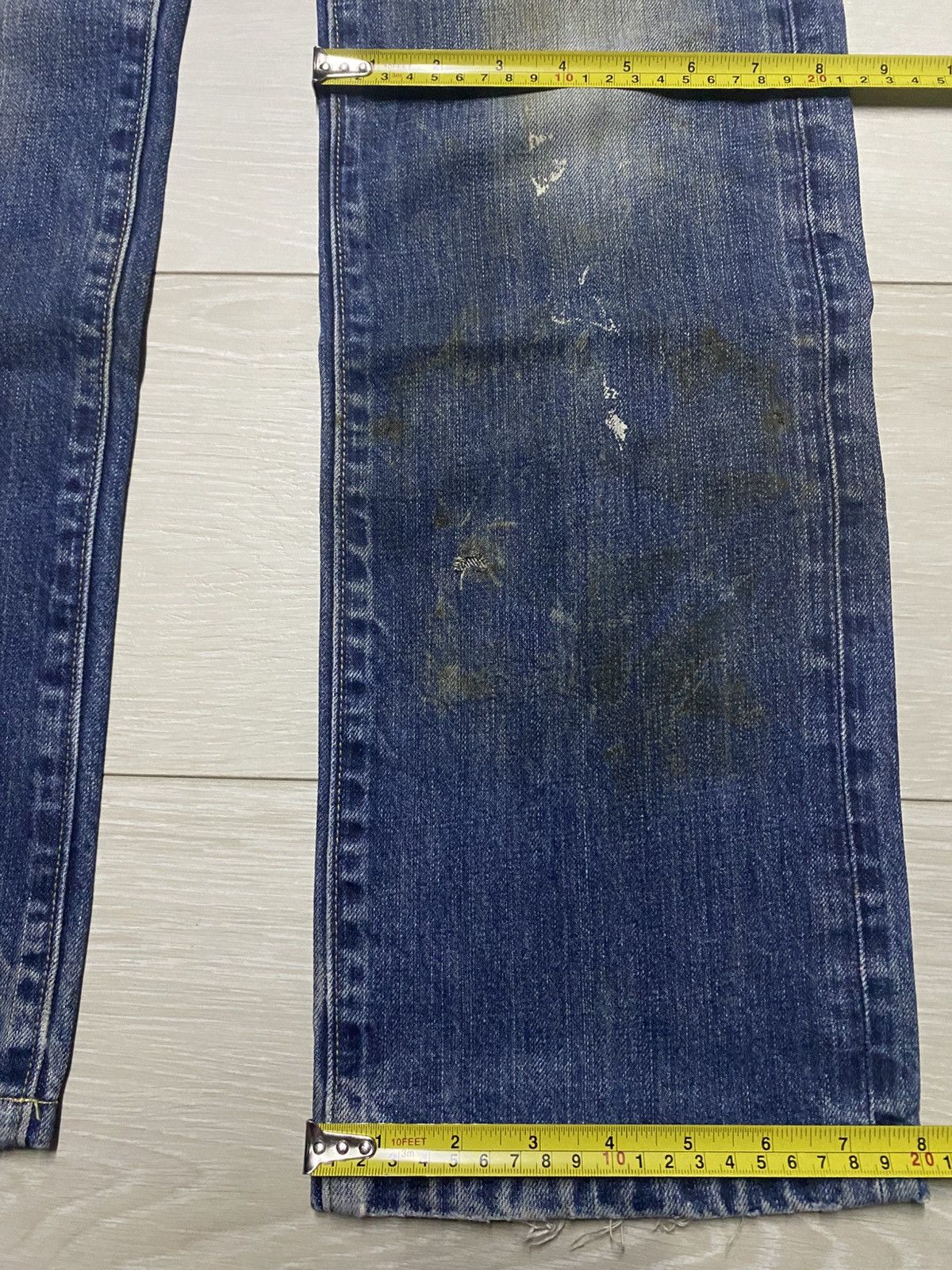 Uniqlo Vintage Japanese Brand Uniqlo Grunge Distressed Loose Jeans Size US 32 / EU 48 - 15 Thumbnail
