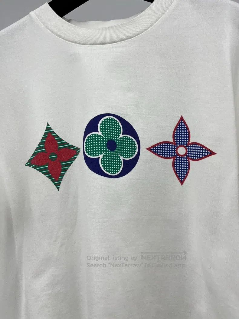 Louis Vuitton Louis Vuitton White printed short-sleeved T-shirt Size US L / EU 52-54 / 3 - 2 Thumbnail