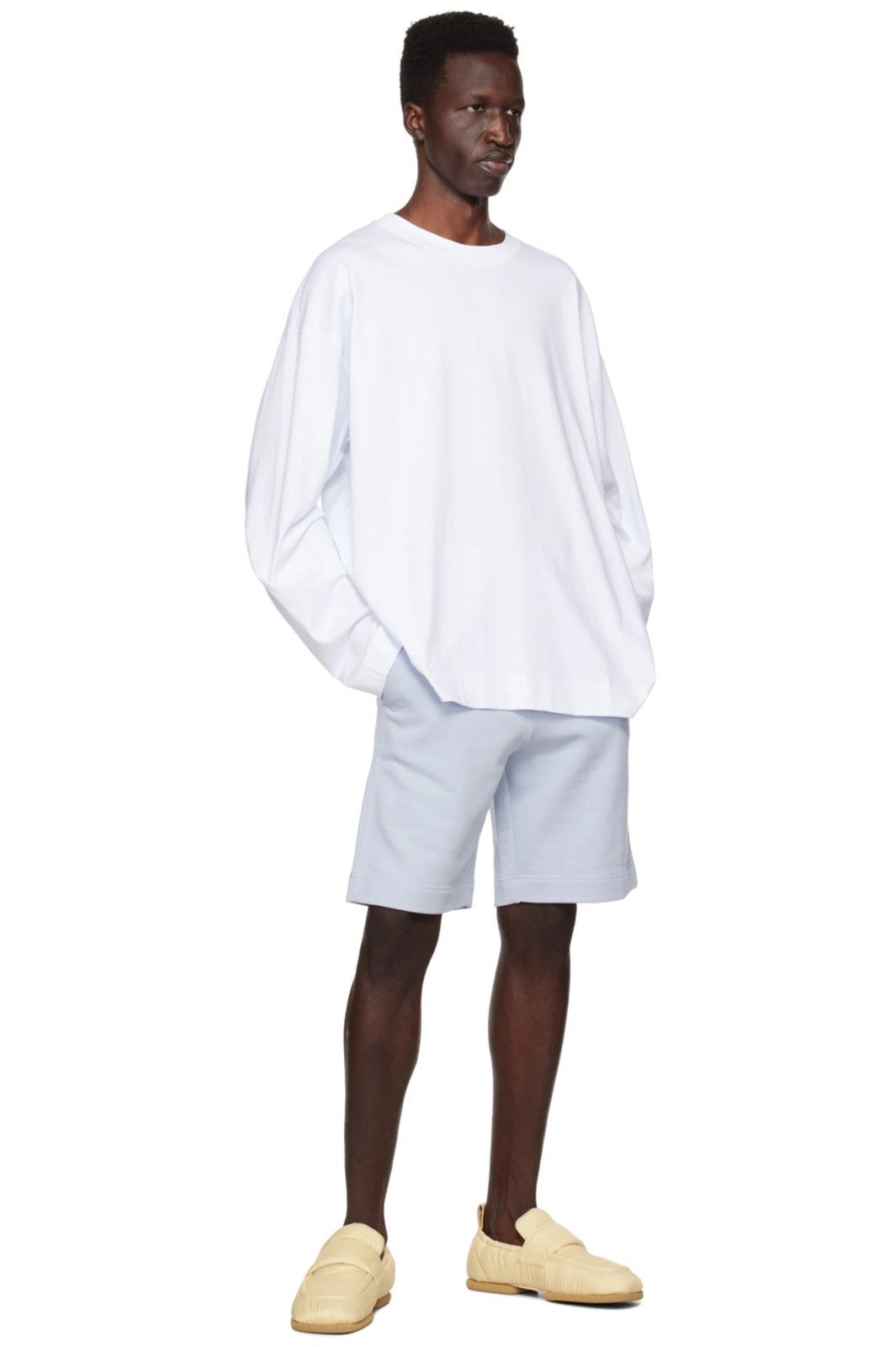Dries Van Noten White Crewneck Long Sleeve T-Shirt Size US S / EU 44-46 / 1 - 9 Thumbnail