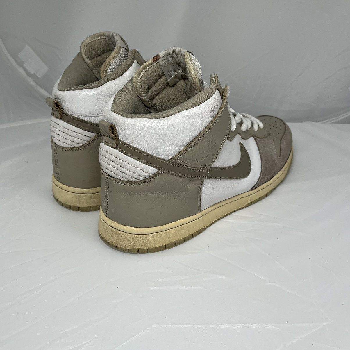 🔥GRAIL Vintage Size 11.5 Nike Dunk High Pro SB White Khaki