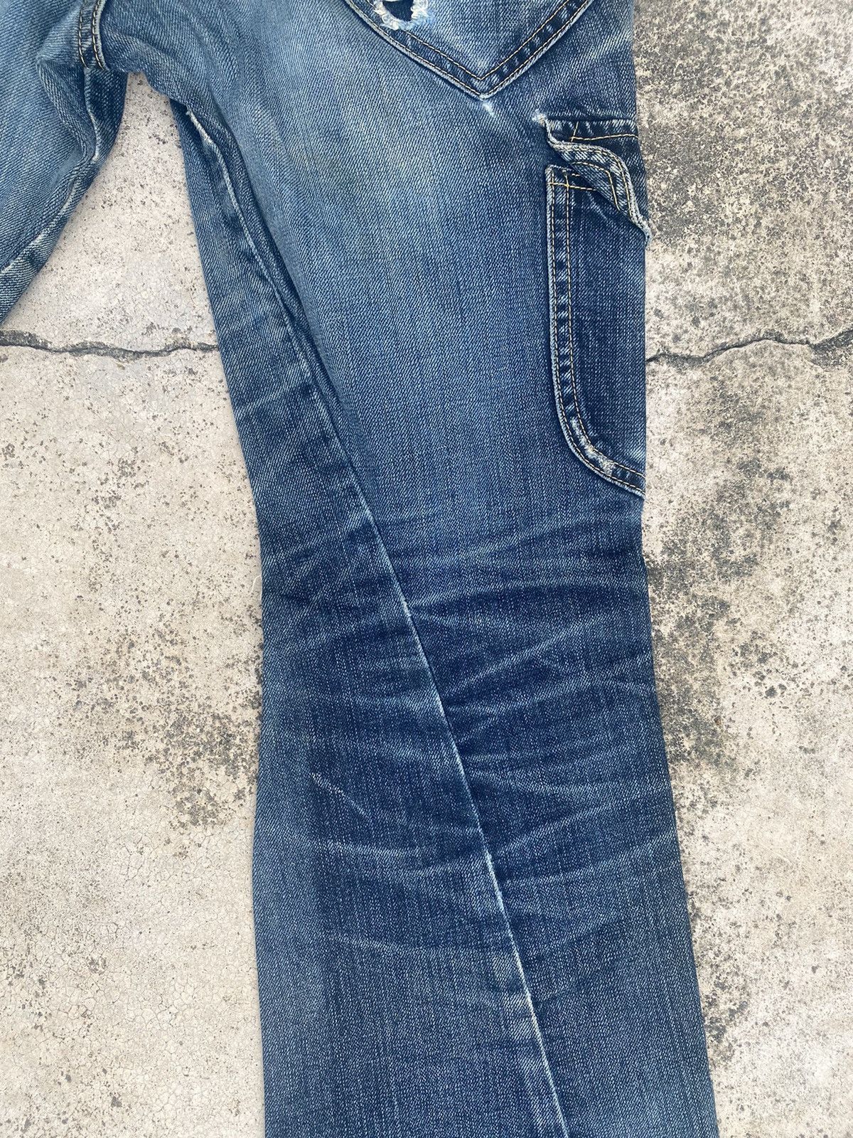 If Six Was Nine × Lee × Vintage Flare Jeans Lee Distressed Faded Bootcut Size US 31 - 19 Thumbnail