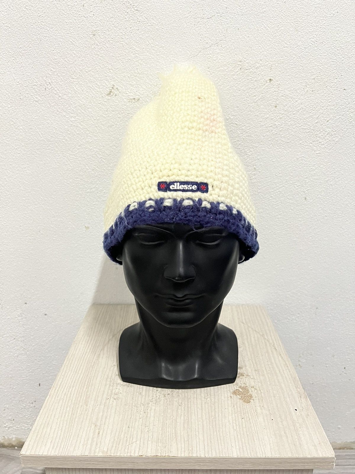 Ellesse × Vintage Vintage Ellesse crochet beanie hat Size ONE SIZE - 2 Thumbnail