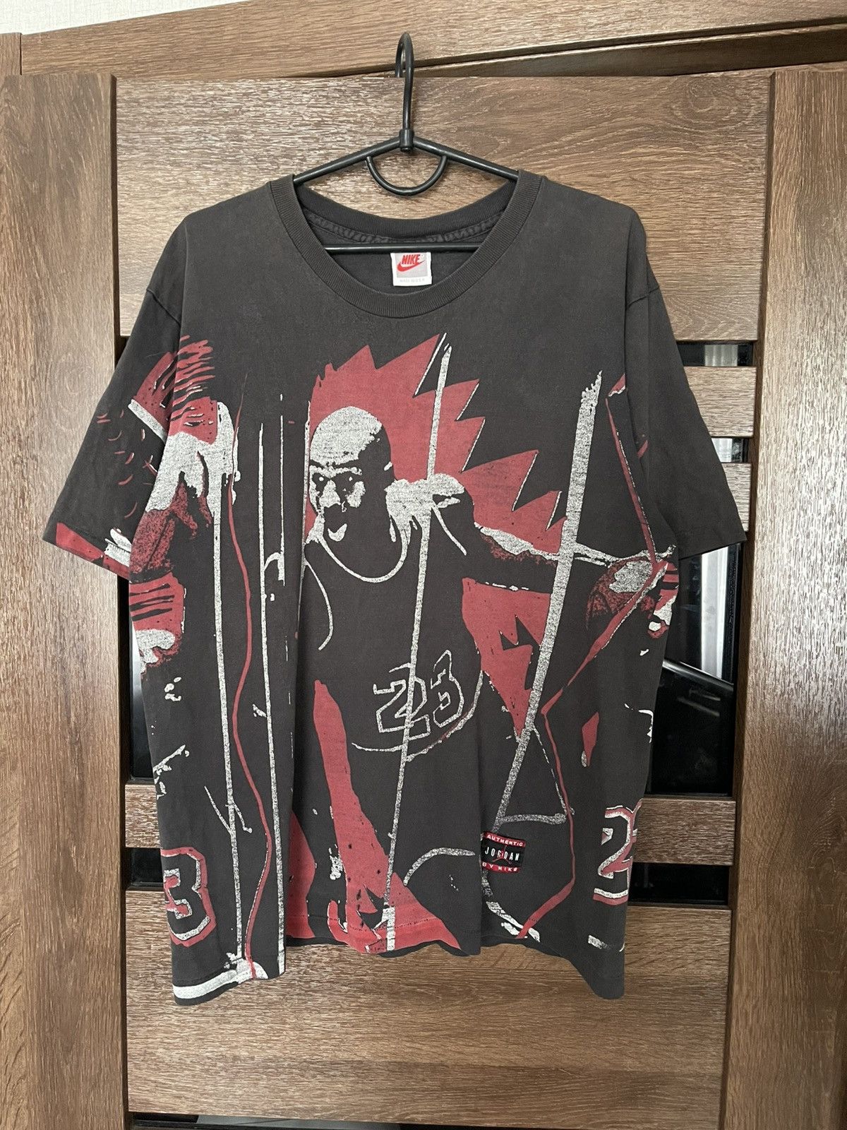 Nike Nike Air Jordan Vintage T-Shirt Tee 90s Oll Over Print AOP Size US M / EU 48-50 / 2 - 3 Thumbnail