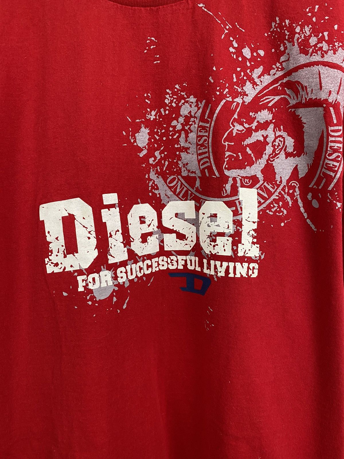 Diesel 🇺🇸 Vintage 90s Diesel Big logo t-shirt retro rare Y2K Size US XL / EU 56 / 4 - 4 Thumbnail