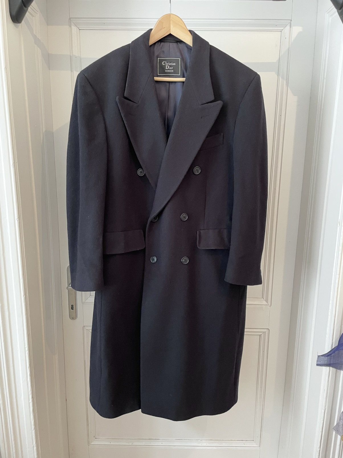 Christian Dior Monsieur Vintage Dior Monsieur Wool Over Coat Double Breasted Size US L / EU 52-54 / 3 - 1 Thumbnail