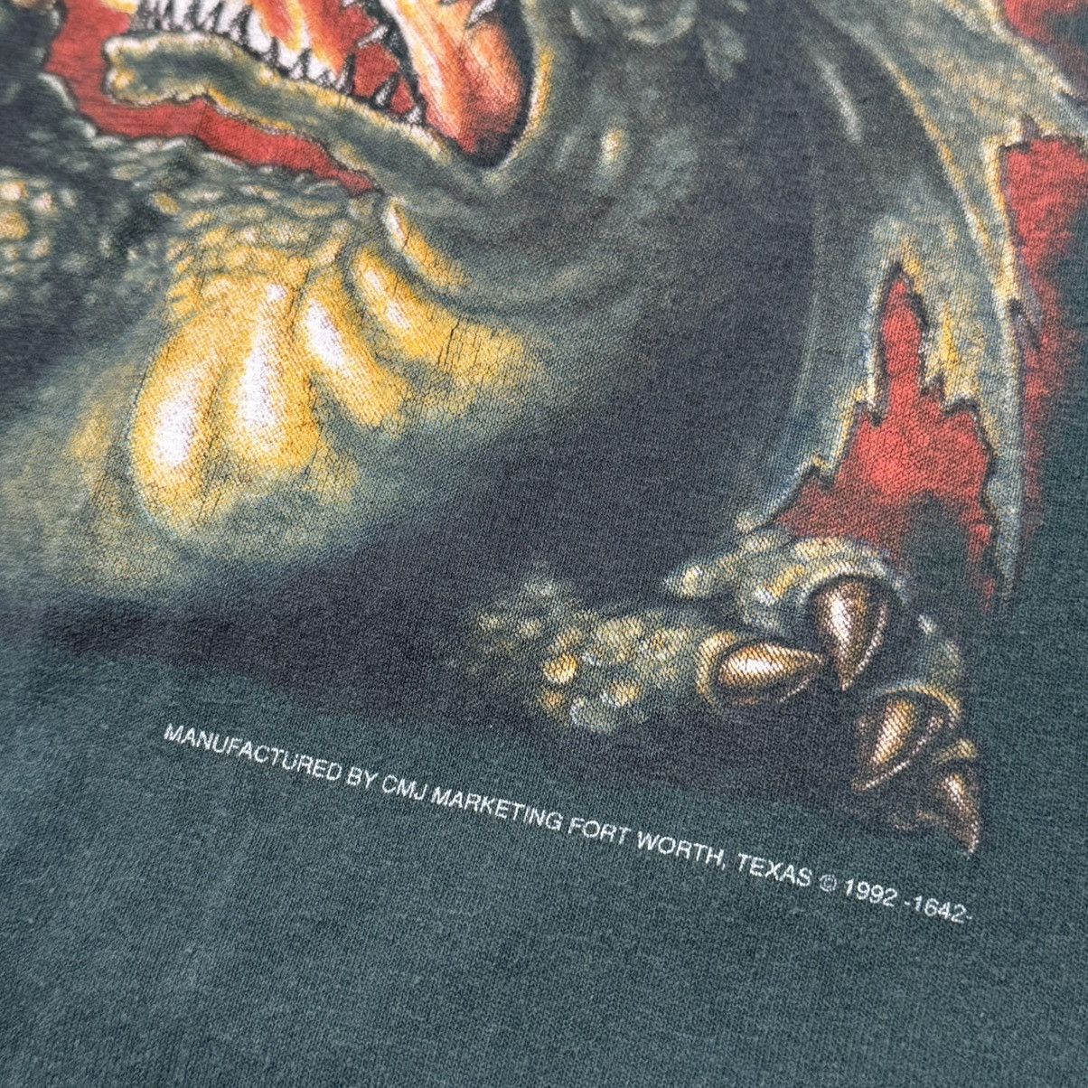 Other Vintage 3D Emblem American Biker Green Eagle Dragon Shirt Size US M / EU 48-50 / 2 - 3 Thumbnail