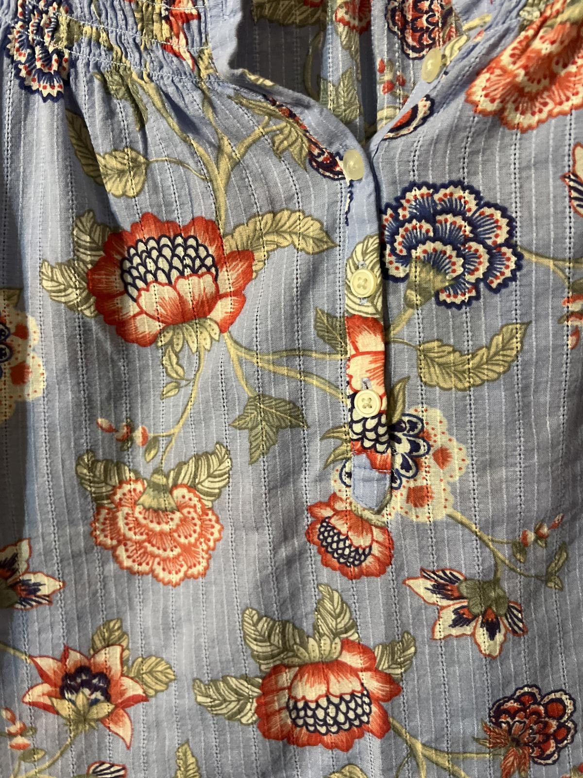 Other LOFT Floral Print Women's Blouse Medium boho Size M / US 6-8 / IT 42-44 - 4 Thumbnail
