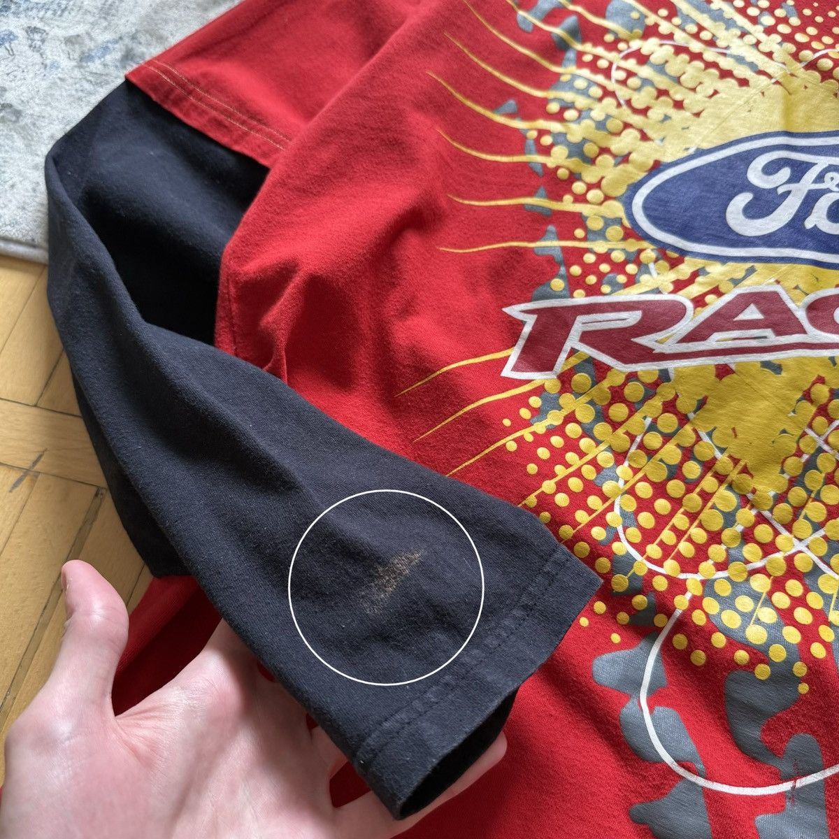 Ford 📌 Crazy Vintage Ford Racing Y2K Graphic 00s Longslevee Size US L / EU 52-54 / 3 - 9 Thumbnail