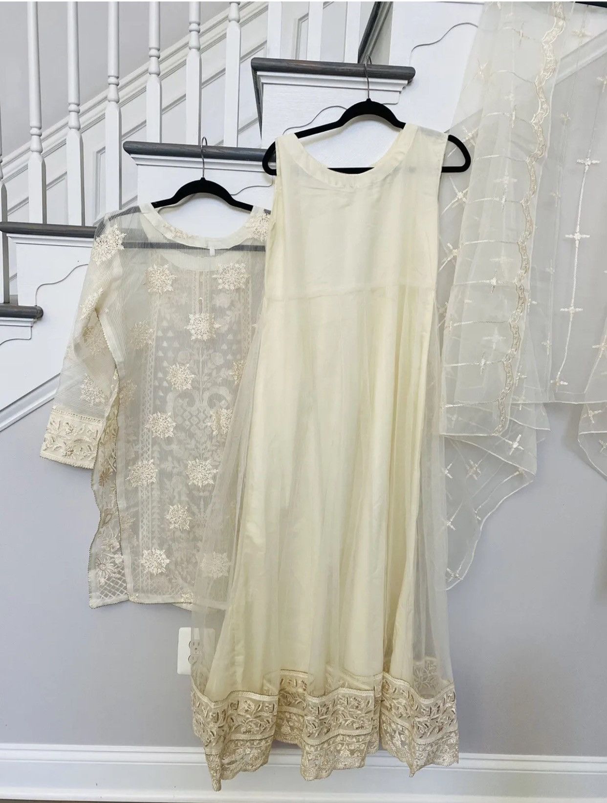 Other Pakistani Indian Designer 4pc Maxi Dress New Size M / US 6-8 / IT 42-44 - 12 Thumbnail