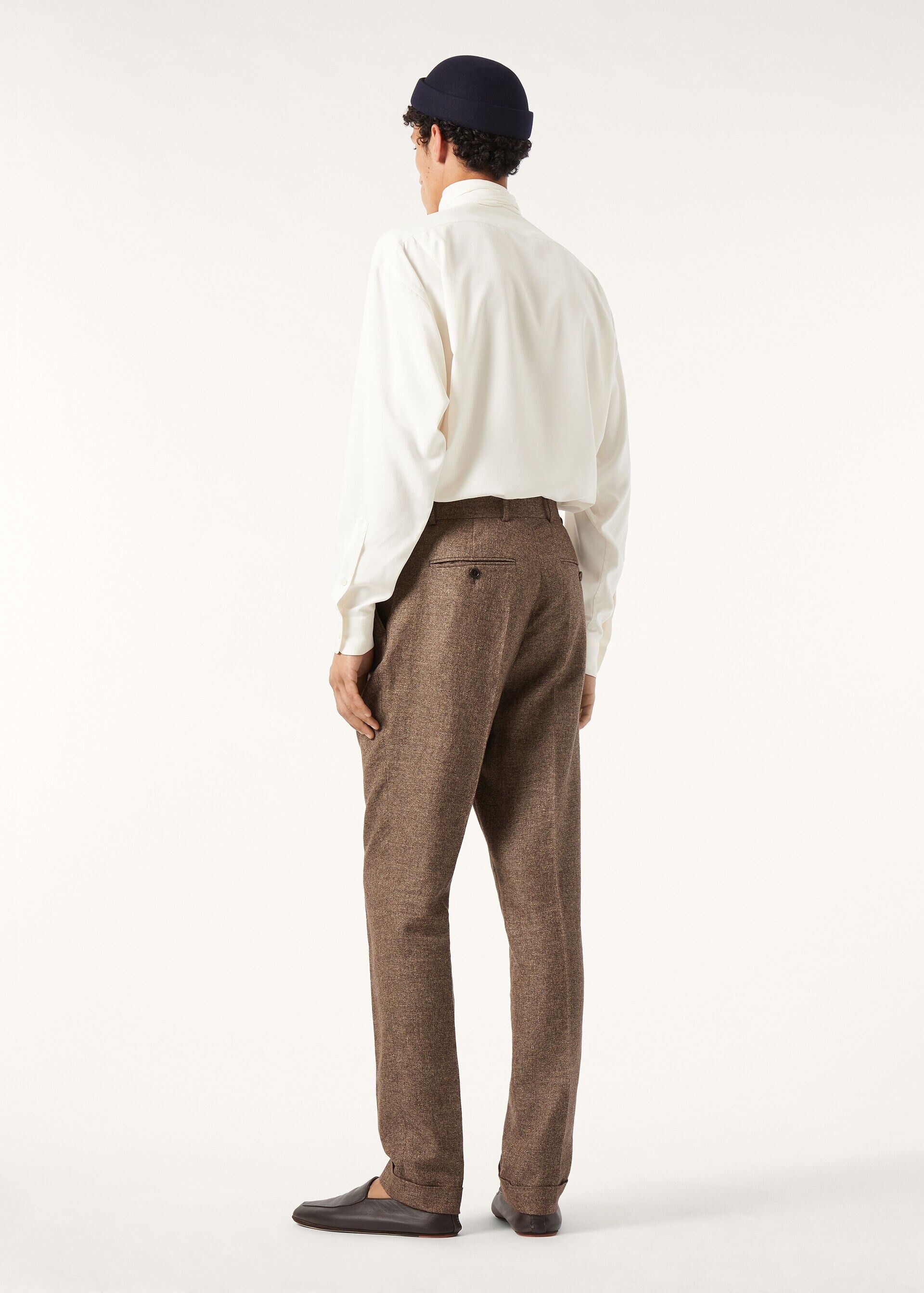 Loro Piana os11x0226 FAQ9694 Stafford Pant in Cronfield Brown Size US 36 / EU 52 - 5 Thumbnail