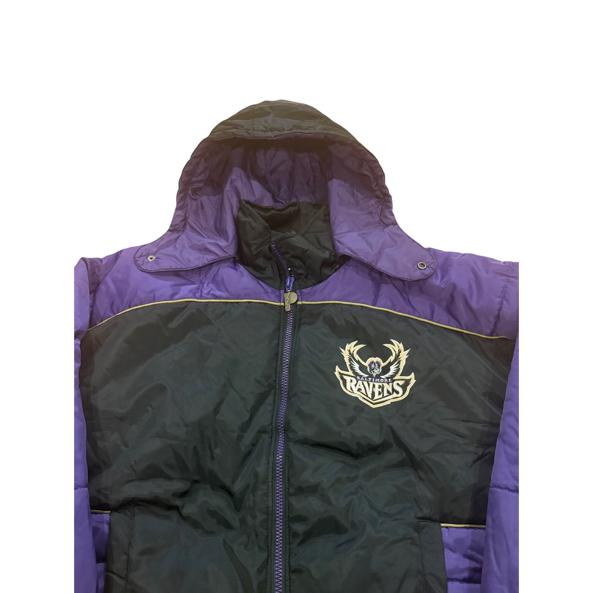 Pro Player Vintage 90s Pro Player Baltimore Ravens Old Logo NFL Puffer Size US L / EU 52-54 / 3 - 5 Thumbnail