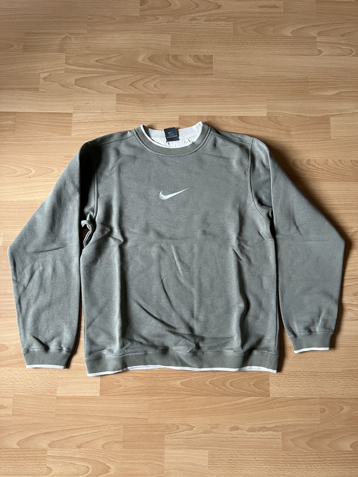 image of Nike Vintage Sweater Very Crazy Color in Grey, Men's (Size Medium)