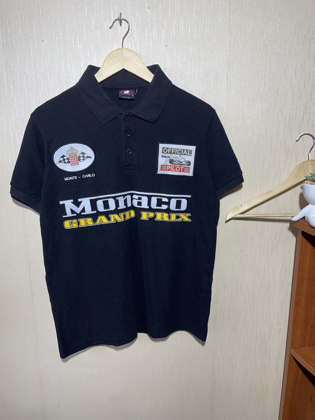Vintage Monaco Grand Prix vintage racing polo shirt Size US M / EU 48-50 / 2 - 2 Thumbnail