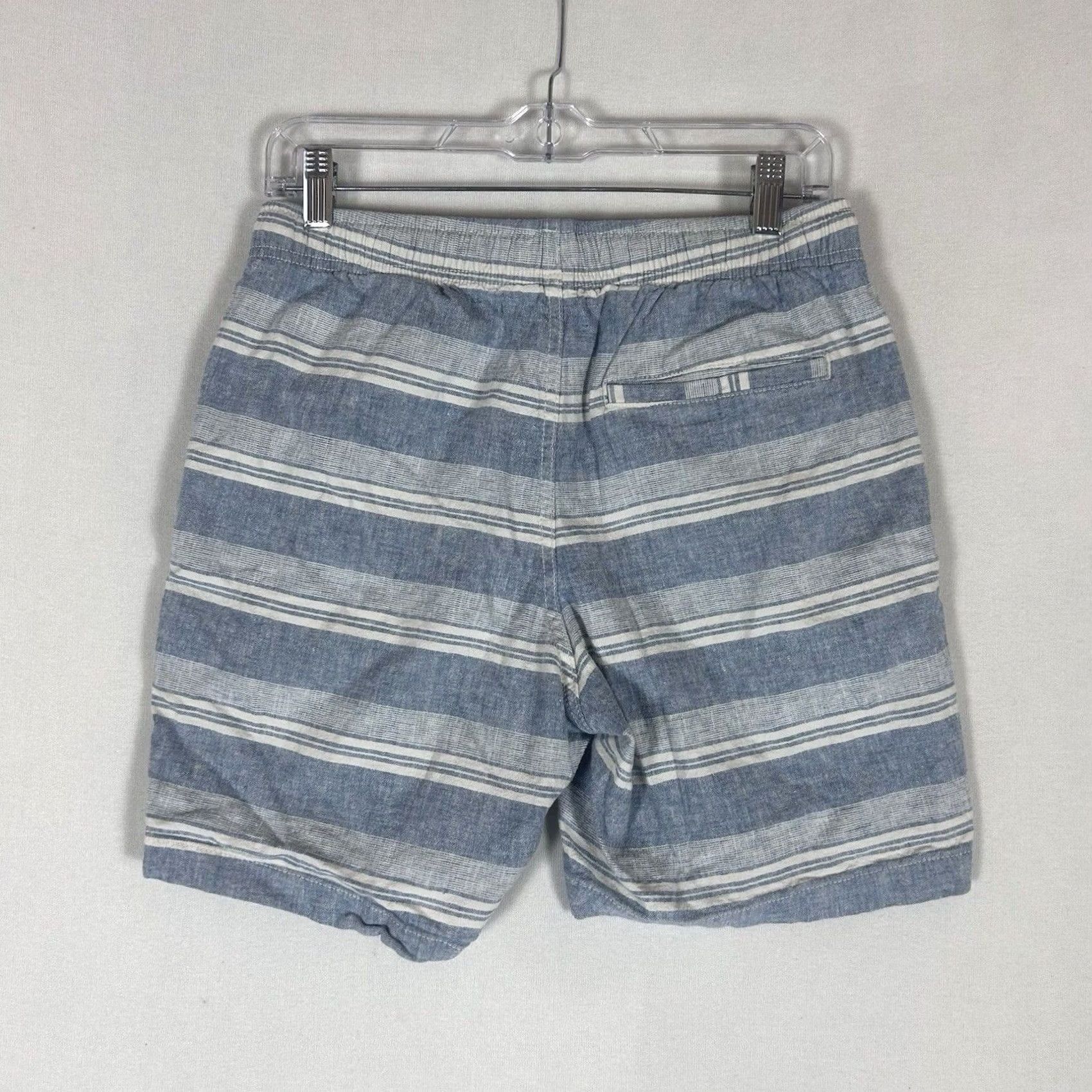 Old Navy Old Navy Shorts Mens Small Linen Blend Blue Jogger Casual Drawstring Pockets Size US 29 - 4 Thumbnail