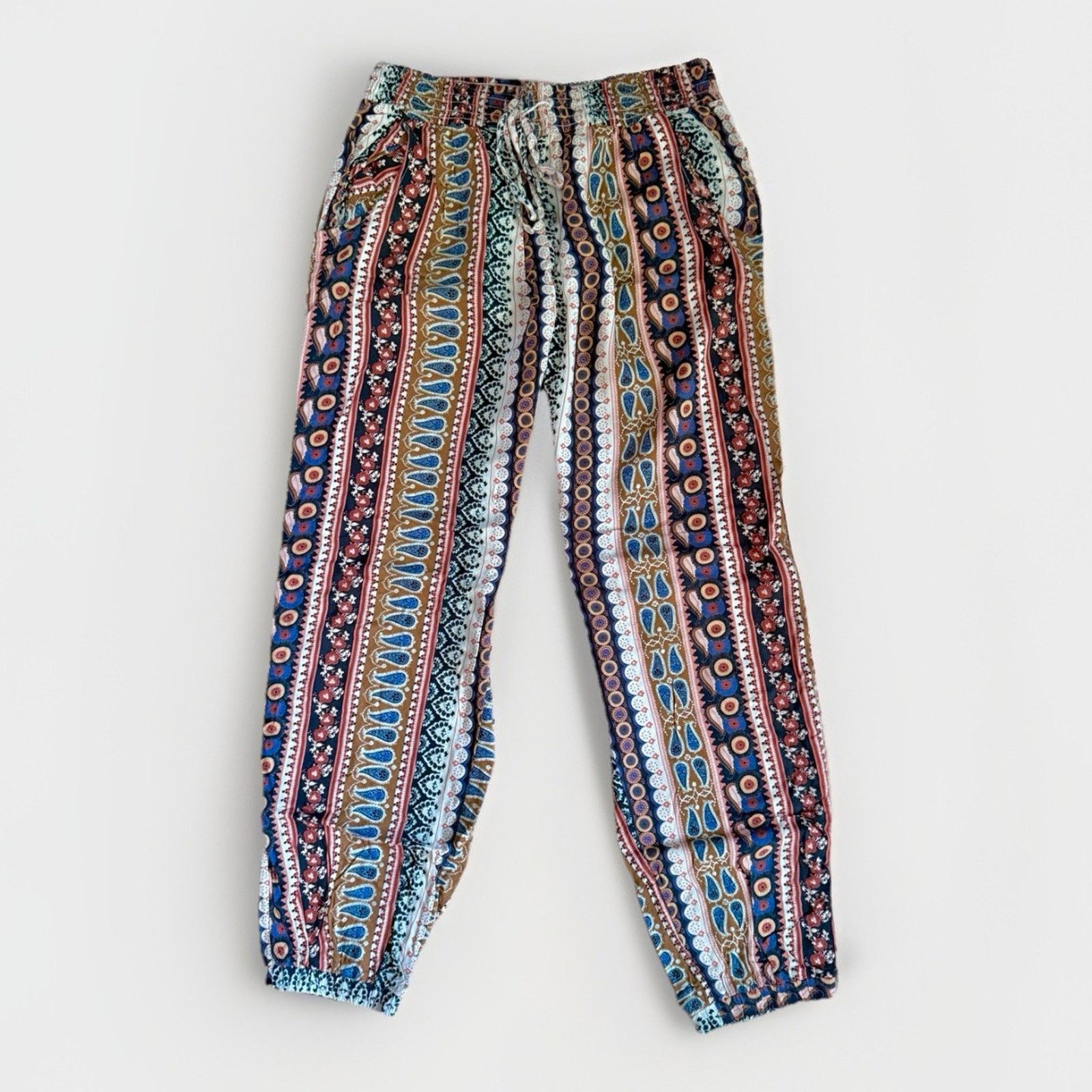 American Eagle Outfitters American Eagle Women's Multicolor Boho Beach Pants Size M Size 28" / US 6 / IT 42 - 2 Thumbnail