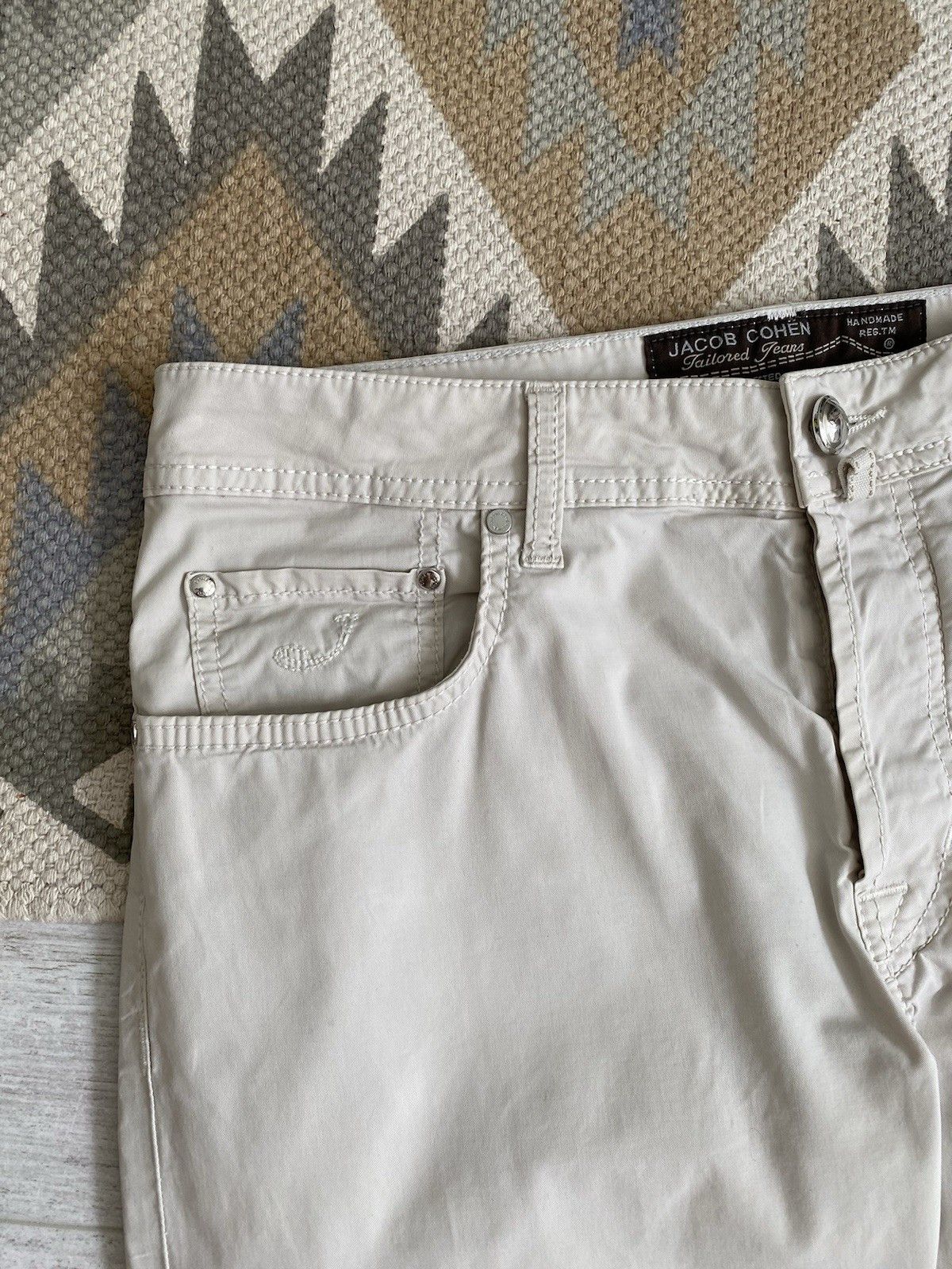 Jacob Cohen Jacob Cohen Cotton Beige Casual Chino Pants Size US 34 / EU 50 - 6 Thumbnail