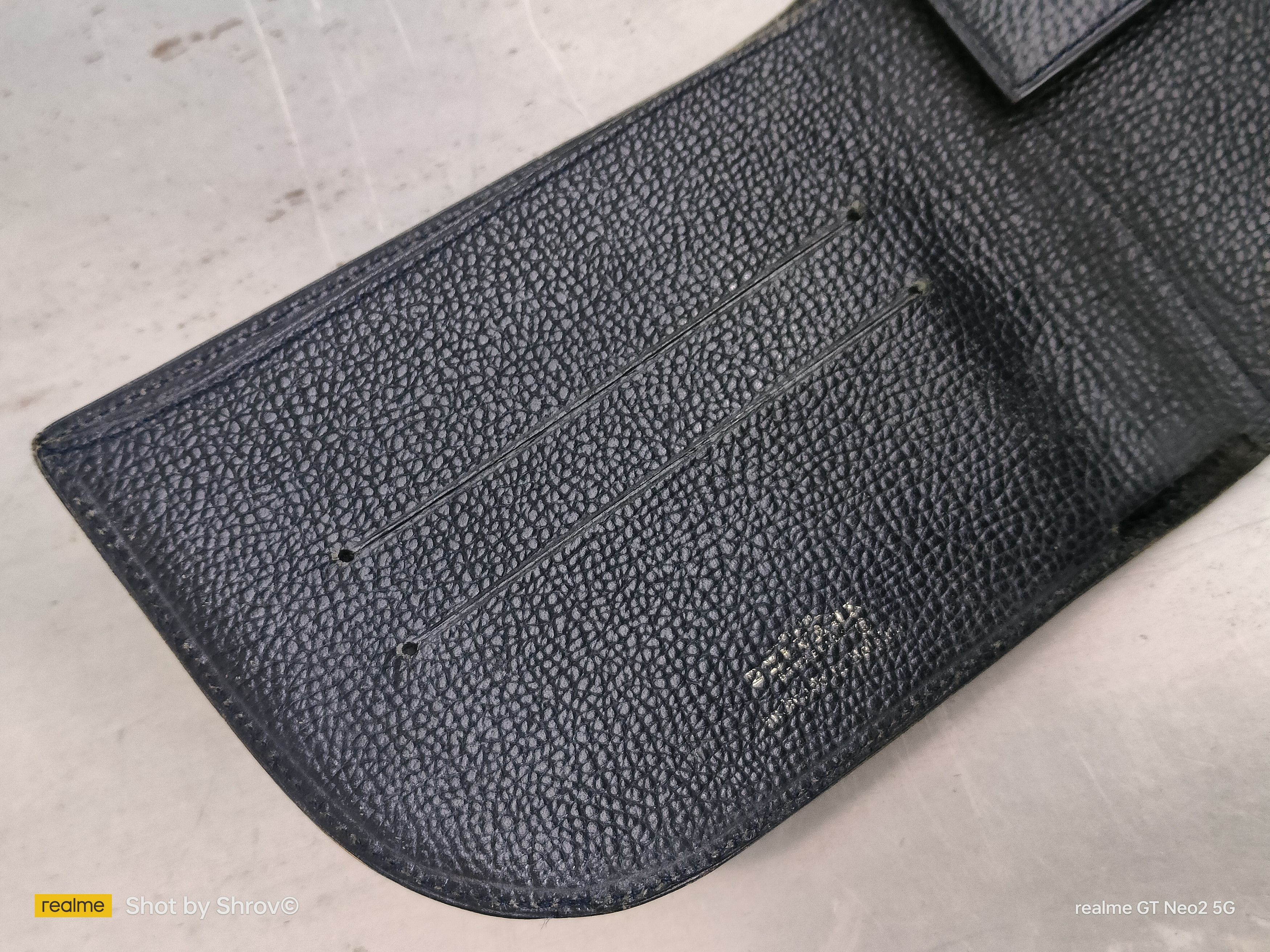 Delvaux Delvaux Dark Blue Leather D Shape Bi-Fold Wallet Size ONE SIZE - 13 Thumbnail