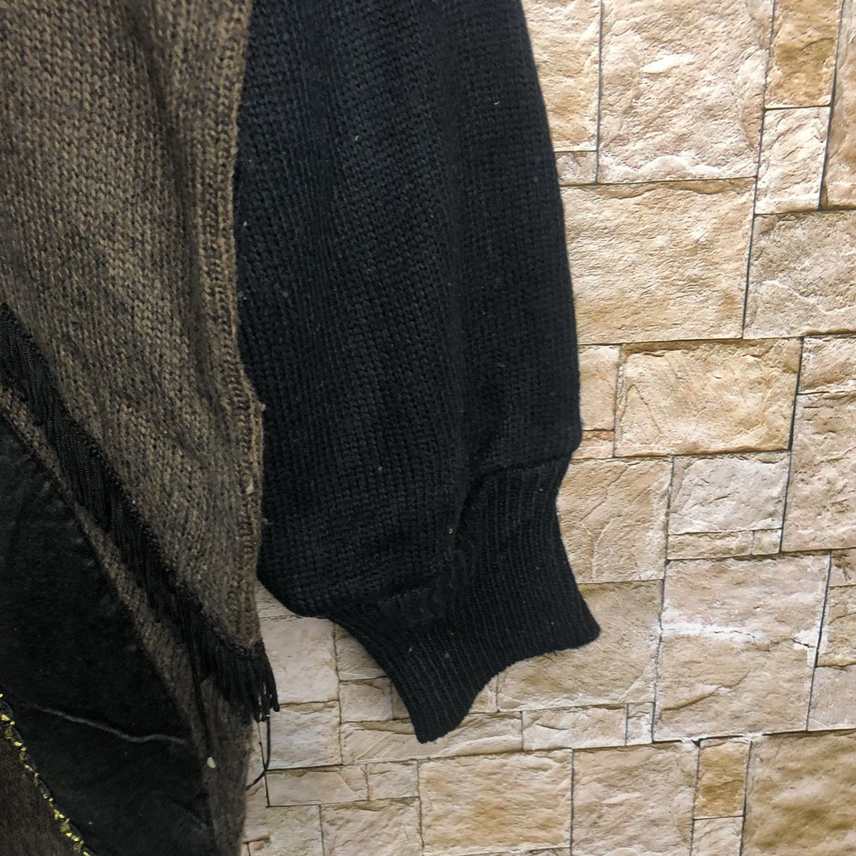 Vintage Cheetah art design vintage Black sweatshirt Knitwear #A164 Size L / US 10 / IT 46 - 8 Thumbnail