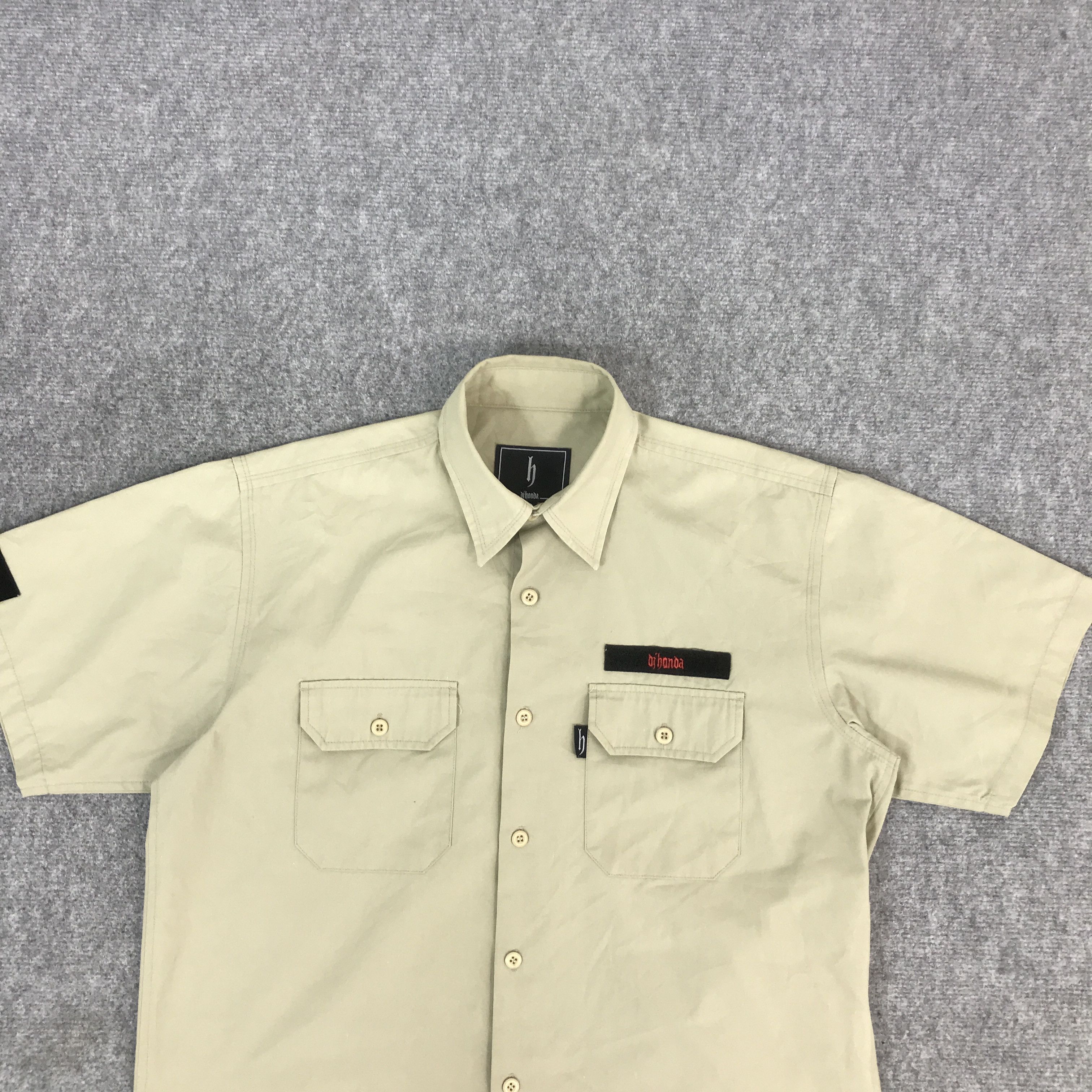 Japanese Brand DJ HONDA KHAKI WORKSHIRT BUTTON UP SHIRTS Size US M / EU 48-50 / 2 - 3 Thumbnail