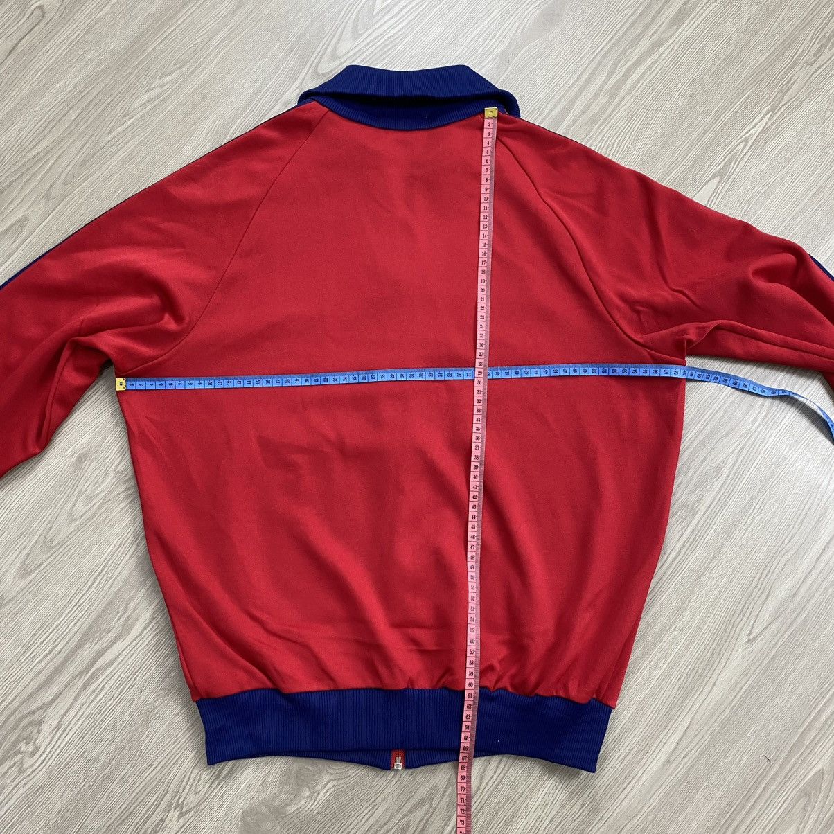 Adidas × Japanese Brand × Vintage Vintage Adidas Descente Blue Track Jacket Rare Size US L / EU 52-54 / 3 - 18 Thumbnail