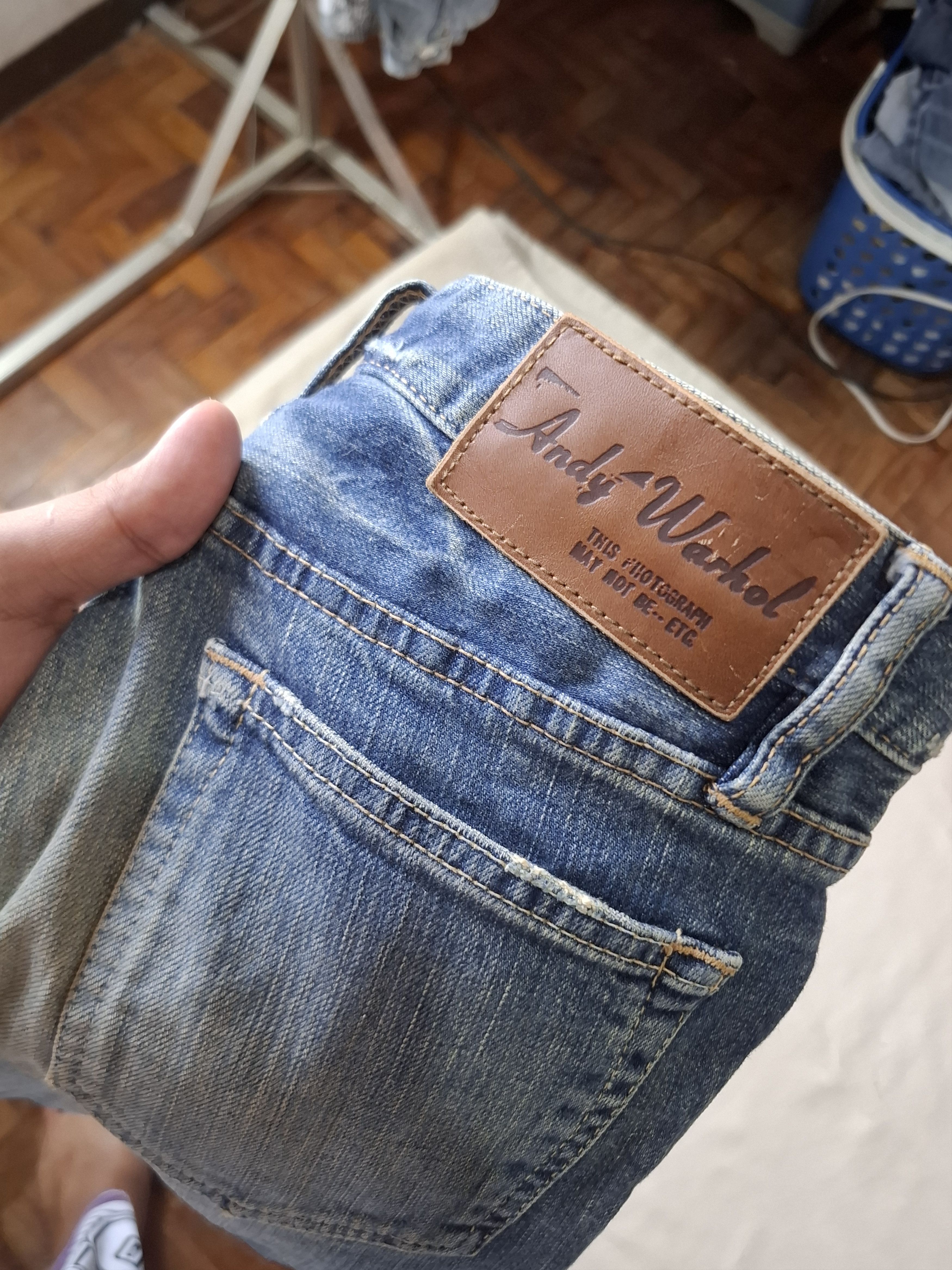 Hysteric Glamour Hysteric Glamour x Andy Warhol Washed Denim Slim Jeans Size 28" / US 6 / IT 42 - 8 Thumbnail