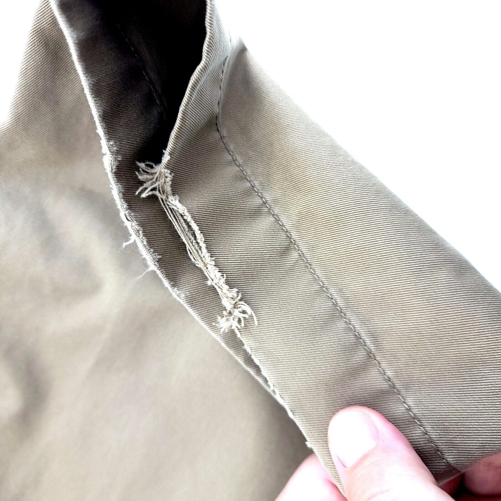 J.Crew DAMAGED J. Crew Cotton Flat Front High Rise Brown Chino Pant Size US 36 / EU 52 - 8 Thumbnail