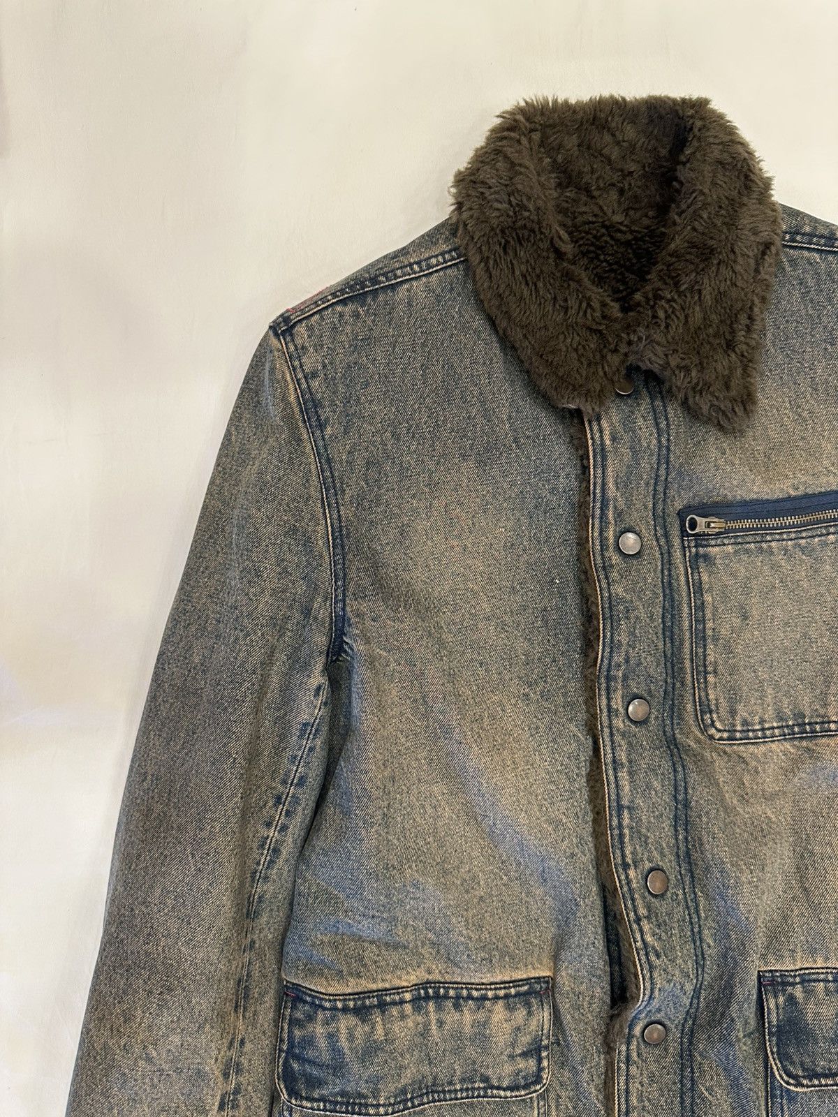 PPFM Vintage PPFM Sherpa Quilted Lined Sherpa Button Up Jacket Size US S / EU 44-46 / 1 - 2 Thumbnail