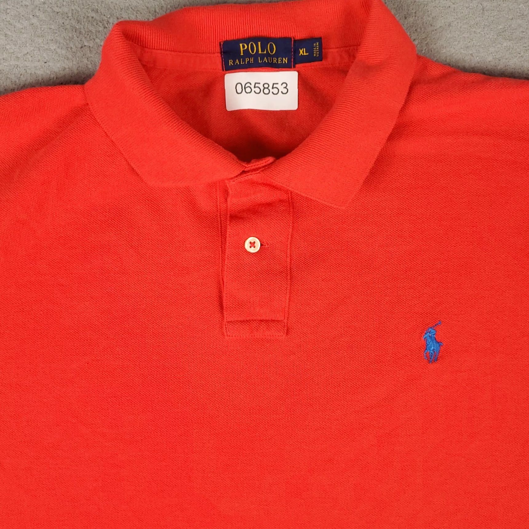 Ralph Lauren Ralph Lauren Polo Shirt Mens XL Red Blue Pony Casual Short Sleeve Size US XL / EU 56 / 4 - 2 Thumbnail