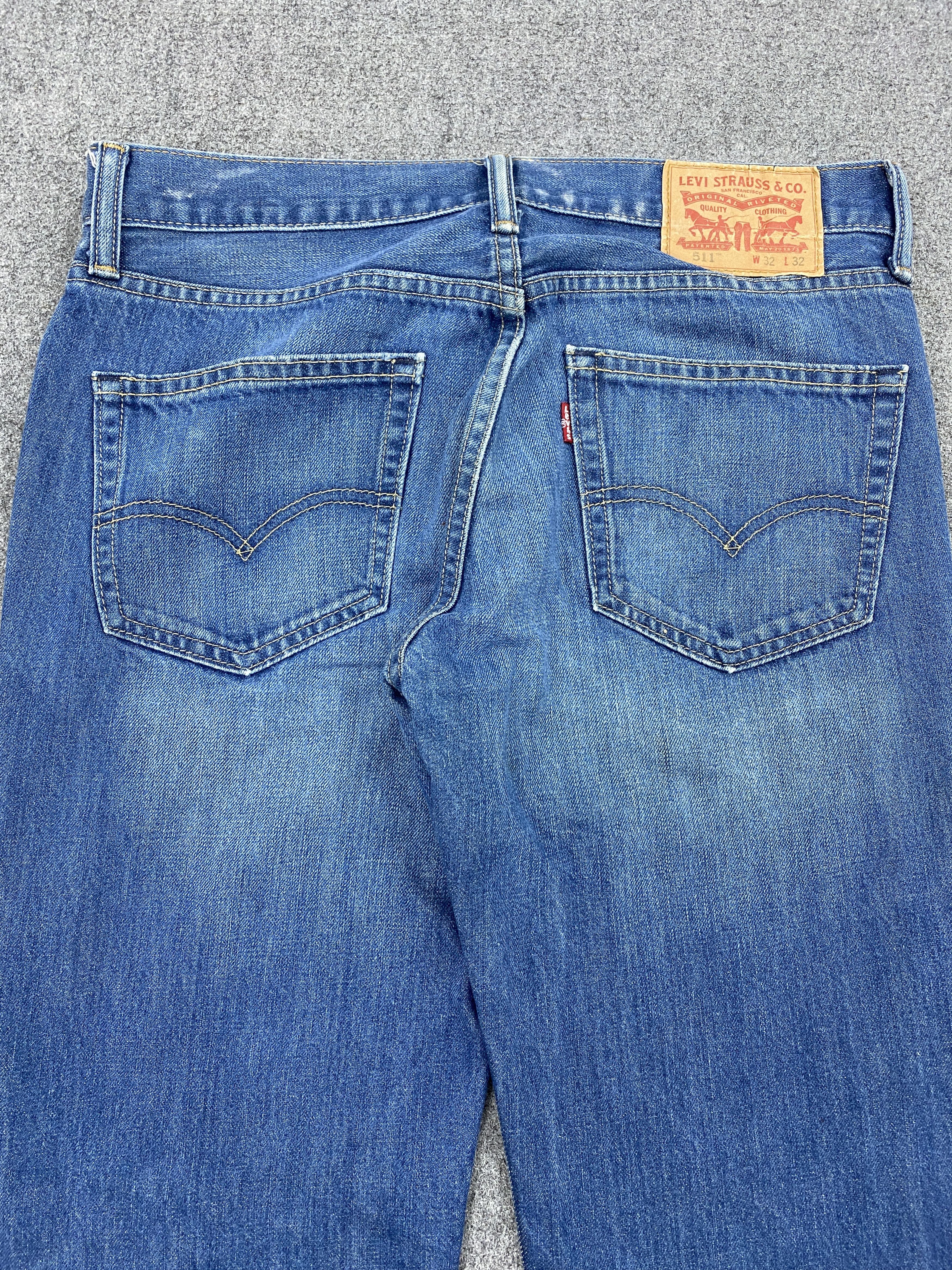 Levi's × Vintage Vintage Levis 511 Faded Blue Jeans Size US 30 / EU 46 - 4 Thumbnail