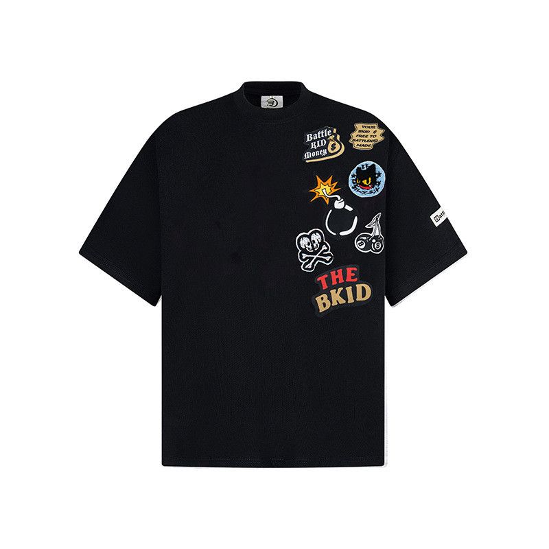 Japanese Brand American-style fun cartoon embroidered short-sleeved T-shirt Size US M / EU 48-50 / 2 - 1 Thumbnail