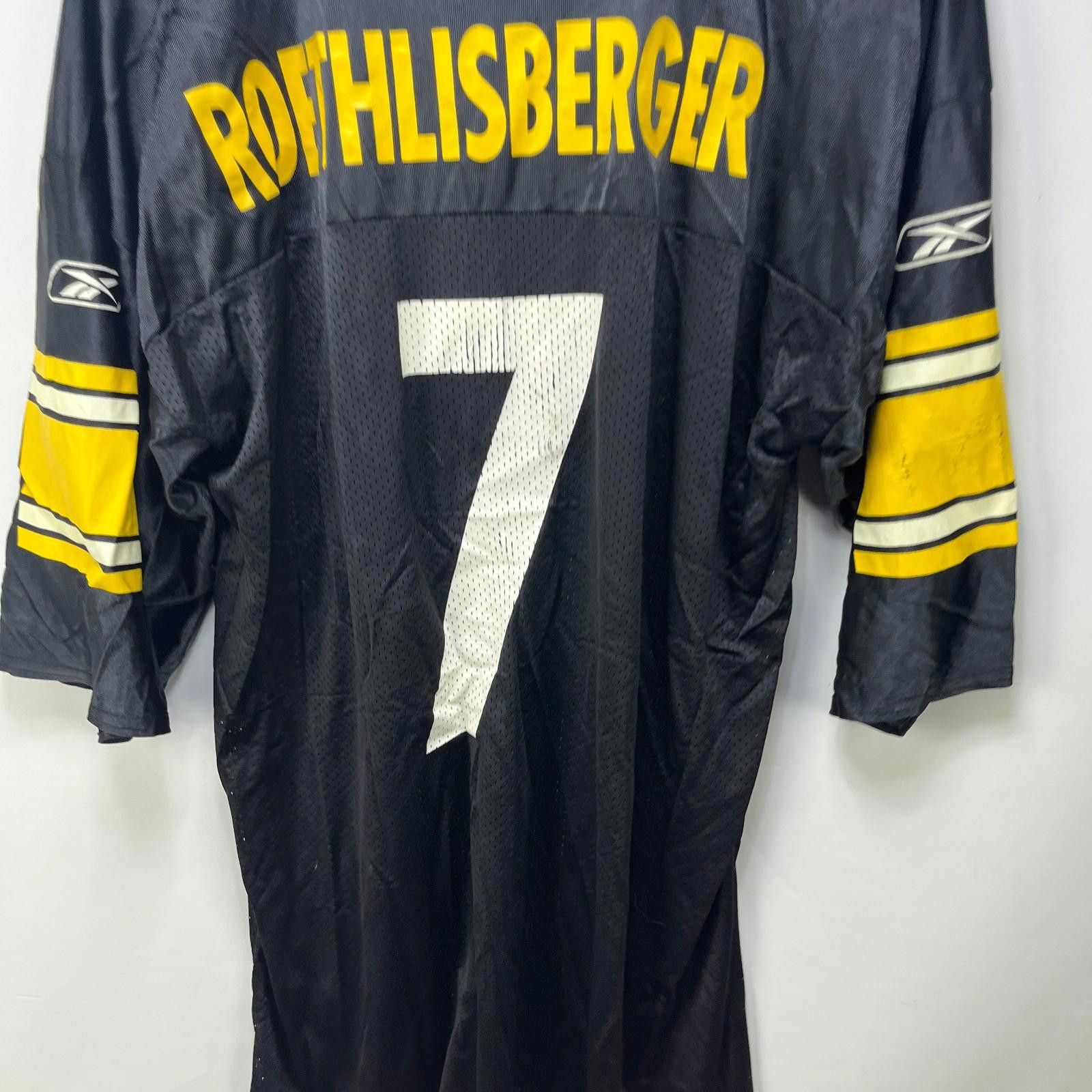Reebok Vintage Pittsburgh Steelers Roethlisberger Jersey Large Size ONE SIZE - 10 Thumbnail