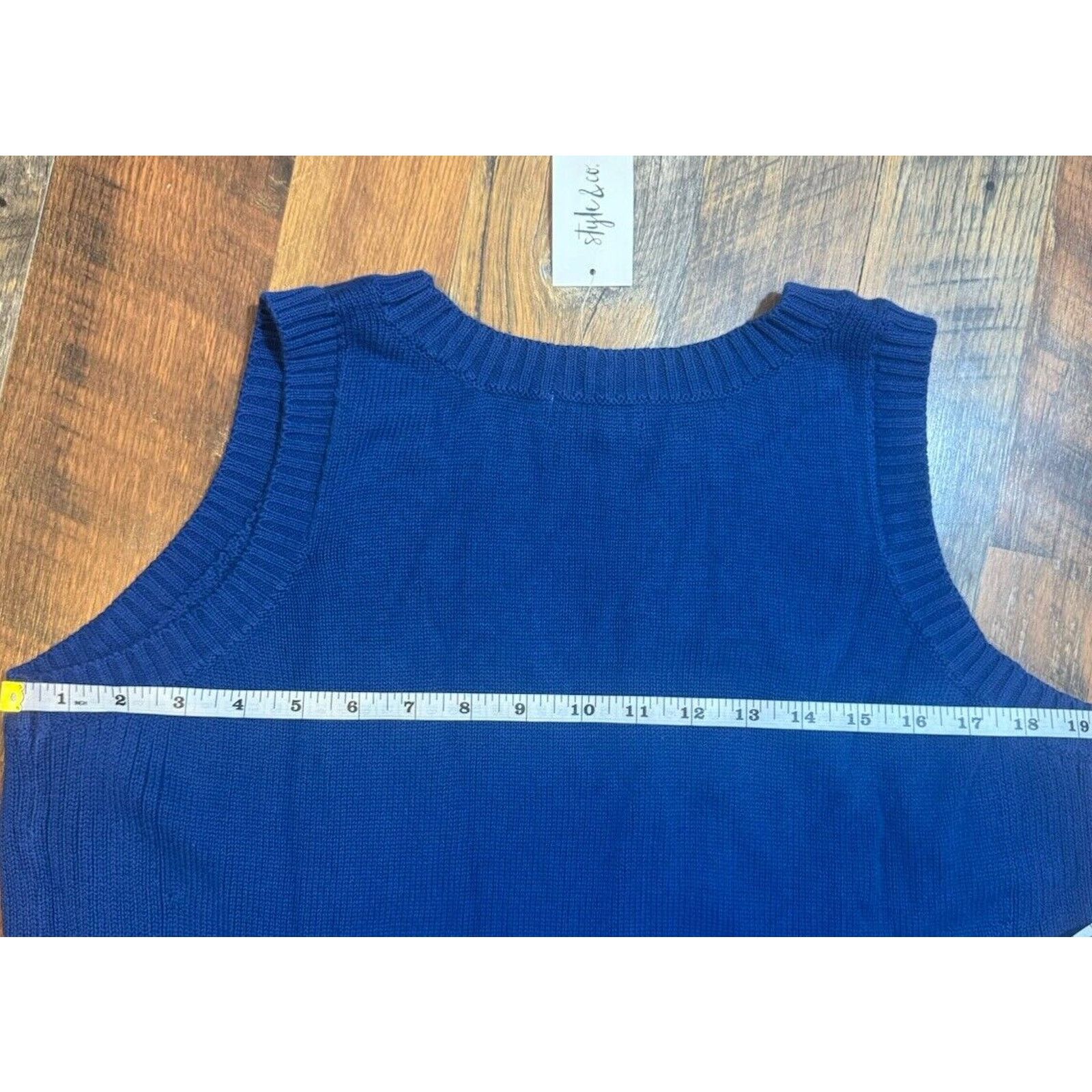 Other Style & CoSweater-Knit Tank Royal Blue Size Large, NWT Size L / US 10 / IT 46 - 10 Thumbnail